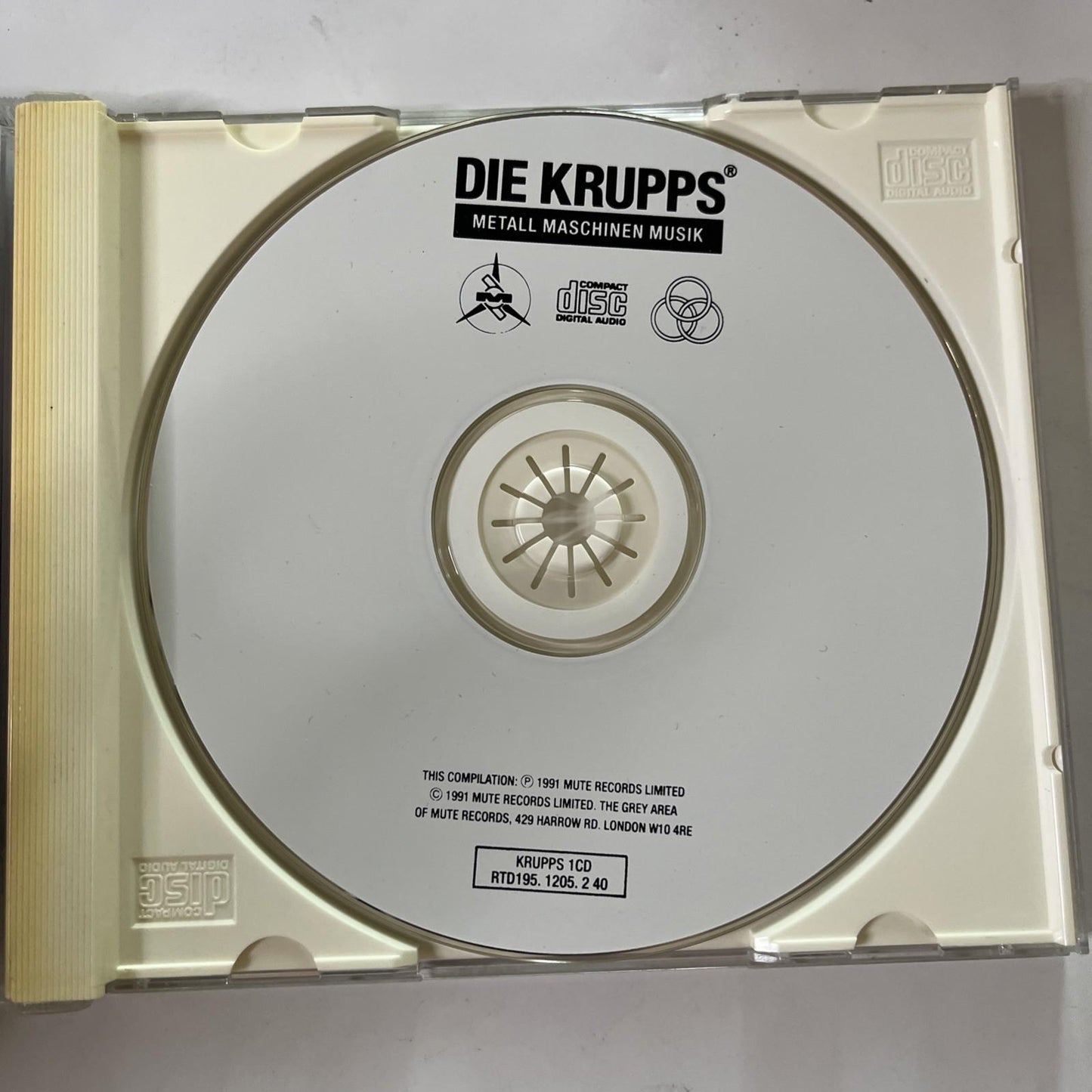 Die Krupps – Metall Maschinen Musik · 91-81 Past Forward (CD, 1991) KRUPPS 1CD