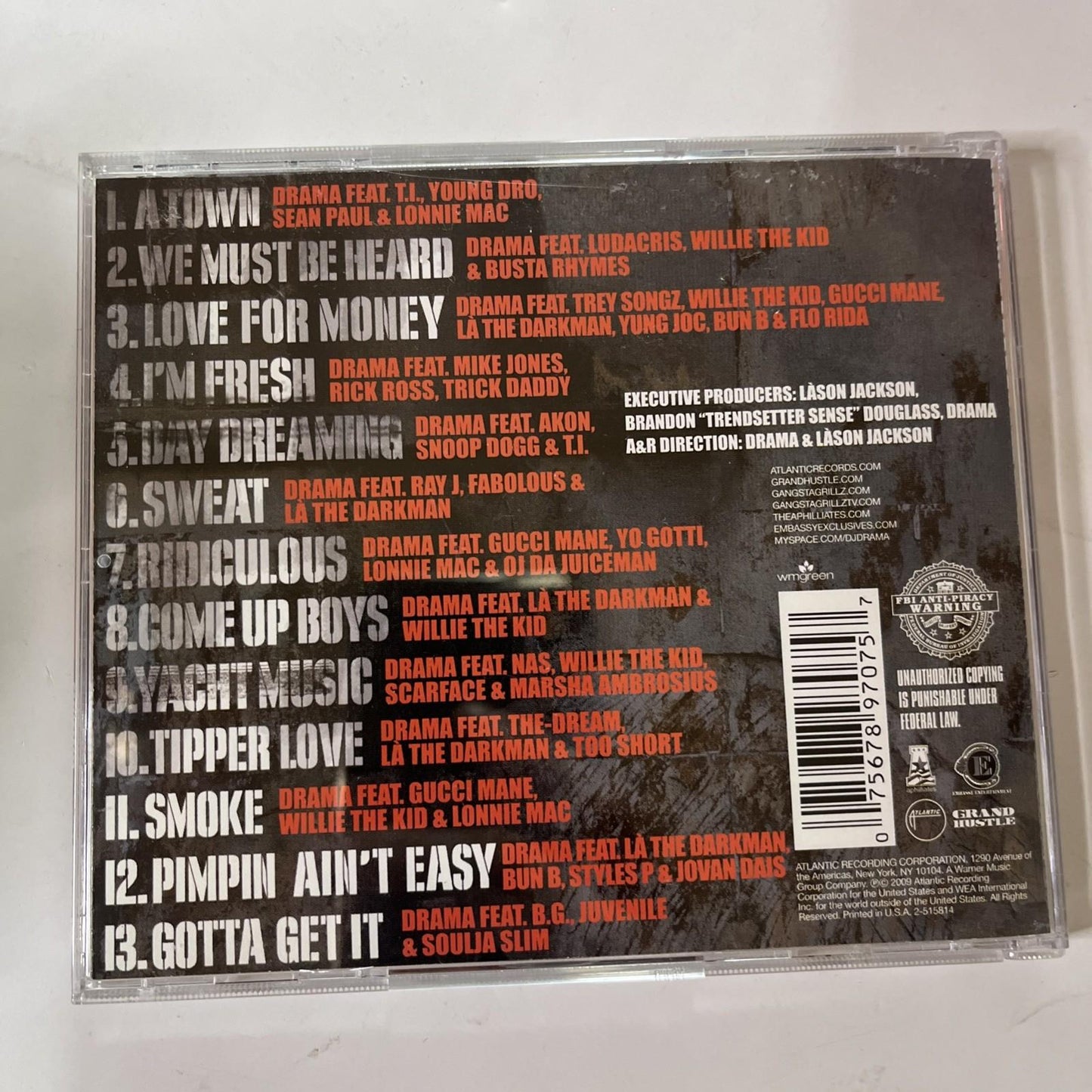 DJ Drama – Gangsta Grillz: The Album Vol. 2 (CD, 2009) US 2-515814