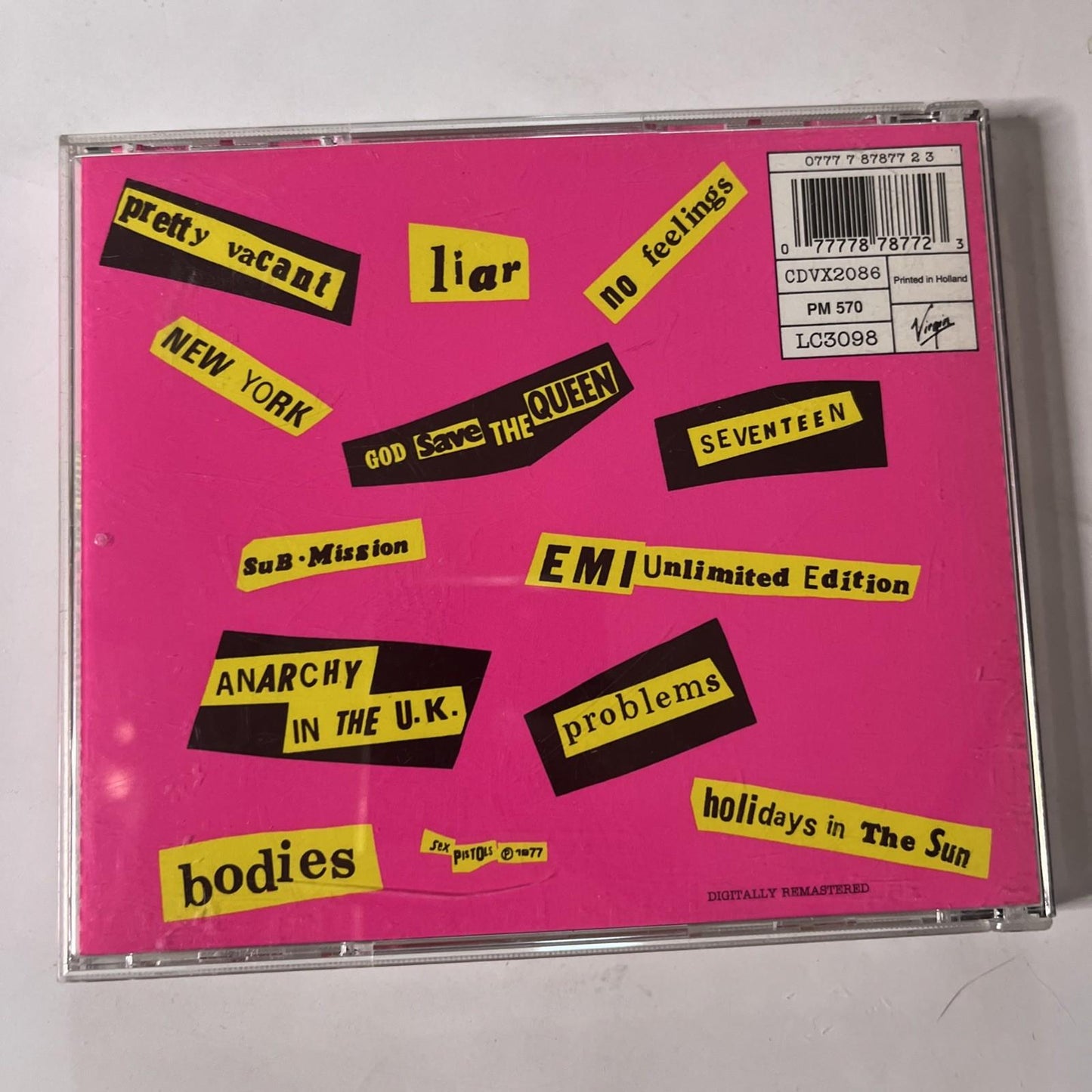 Sex Pistols – Never Mind The Bollocks Here's The Sex Pistols (CD, 2009) CDVX2086