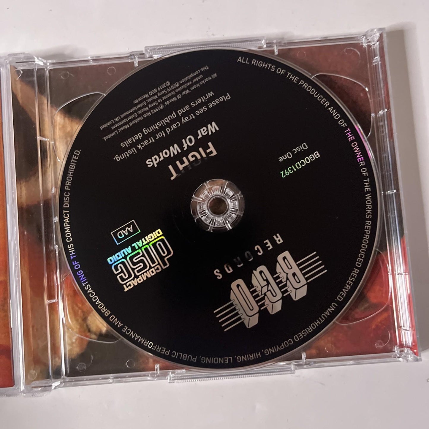 Fight – War Of Words * A Small Deadly Space (CD, 2019, 2-Disc) UK BGOCD1392