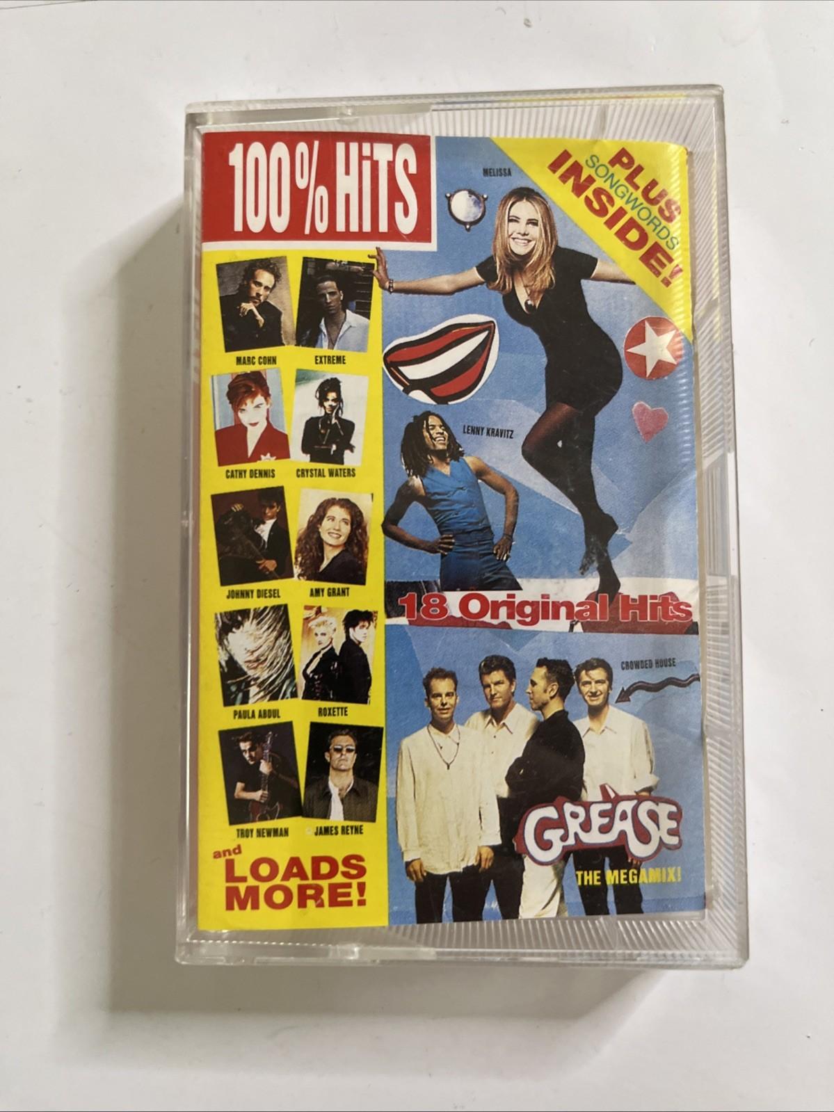 Various – 100% Hits (Cassette, 1991) Australia TC-797732-4