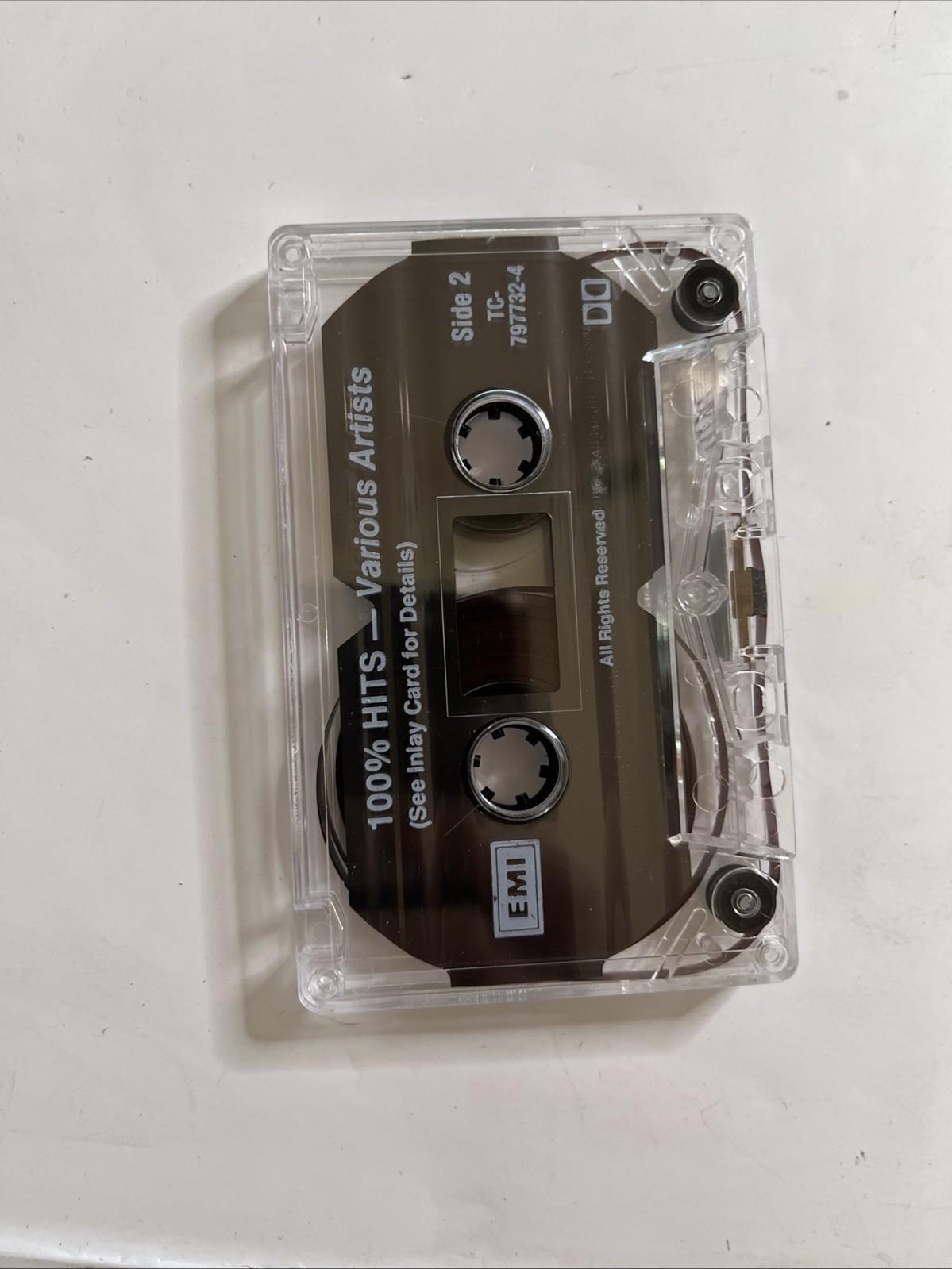 Various – 100% Hits (Cassette, 1991) Australia TC-797732-4