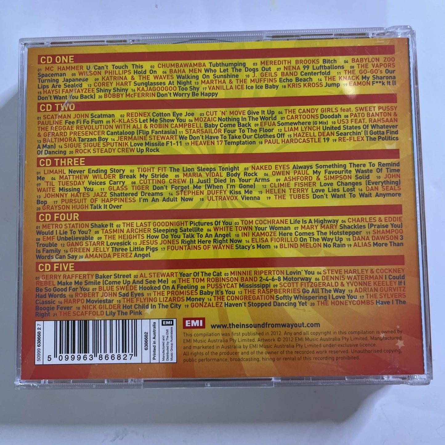 Various – 101 One Hit Wonders (CD, 2012, 5-Disc) Australia 6386682
