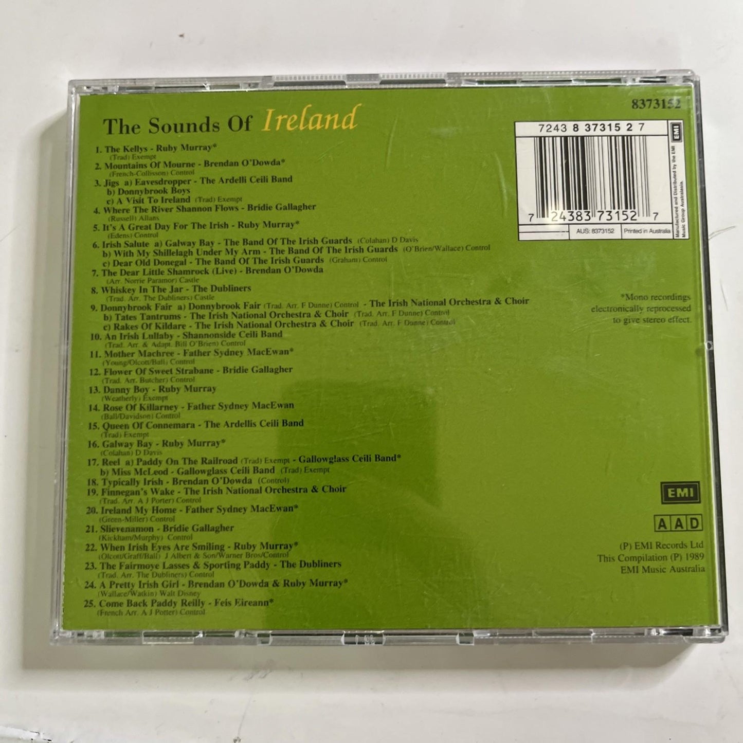 Various – The Sounds Of Ireland (CD, 1989) Australia 8373152
