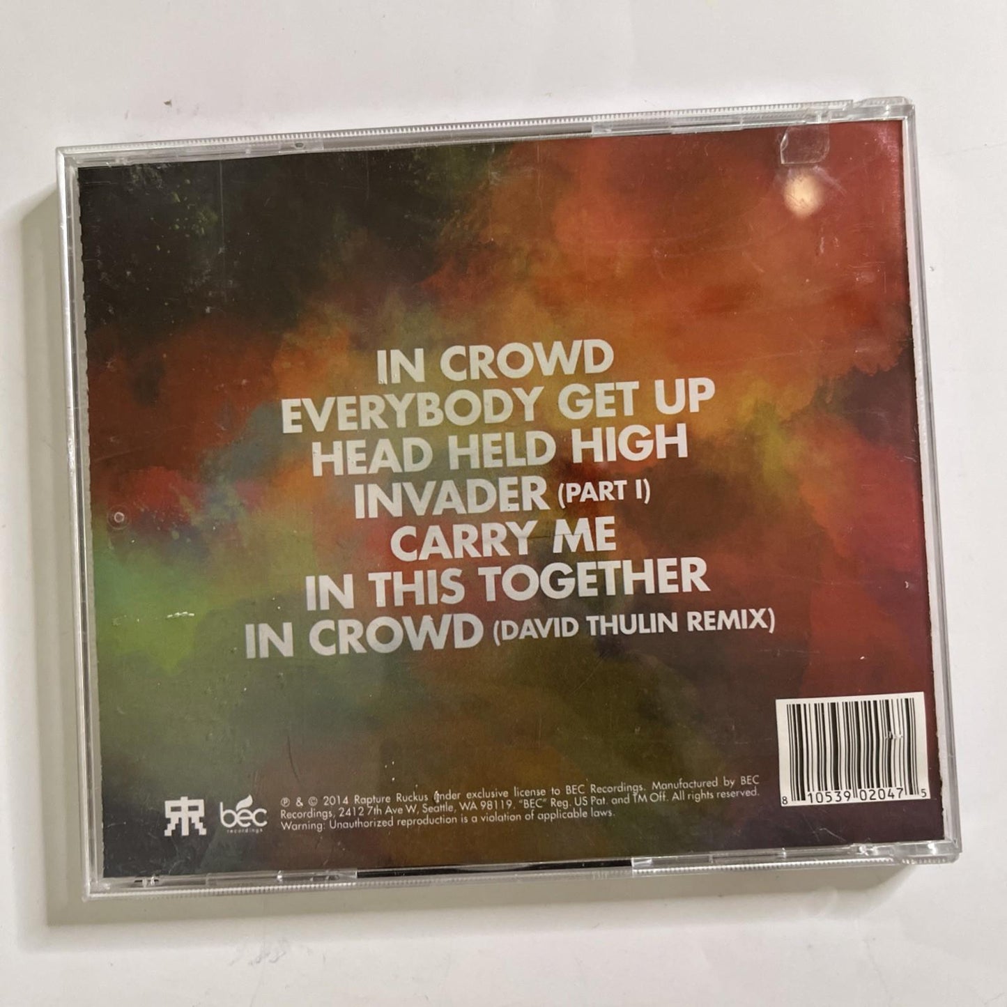Rapture Ruckus – Invader Volume 1 (CD, 2014) US BED000007