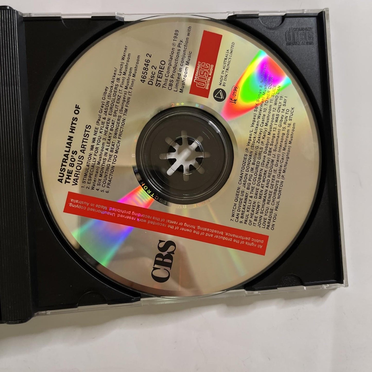 Various – Australian Hits Of The 80's (CD, 1989) Australia 465846 2