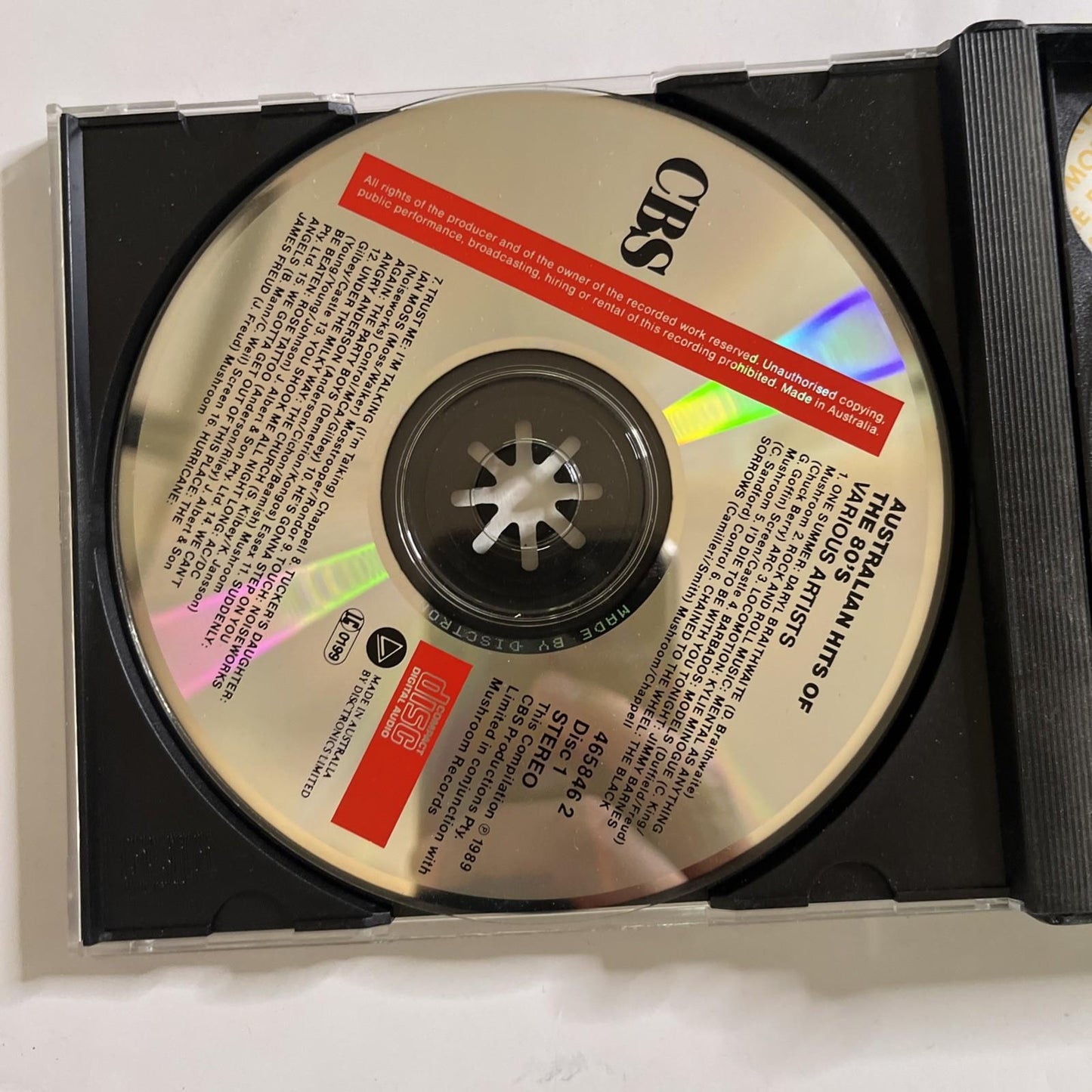 Various – Australian Hits Of The 80's (CD, 1989) Australia 465846 2