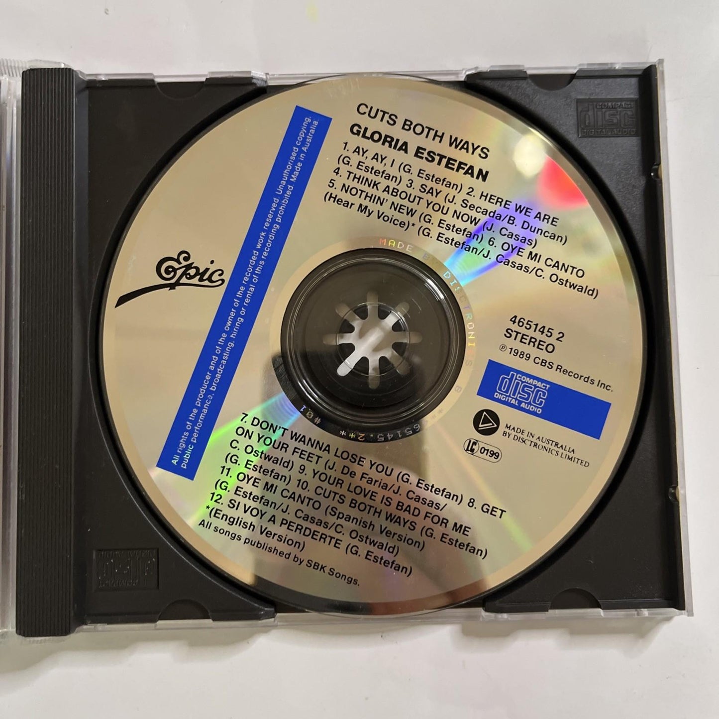 Gloria Estefan – Cuts Both Ways (CD, 1996) Australia 465145 2