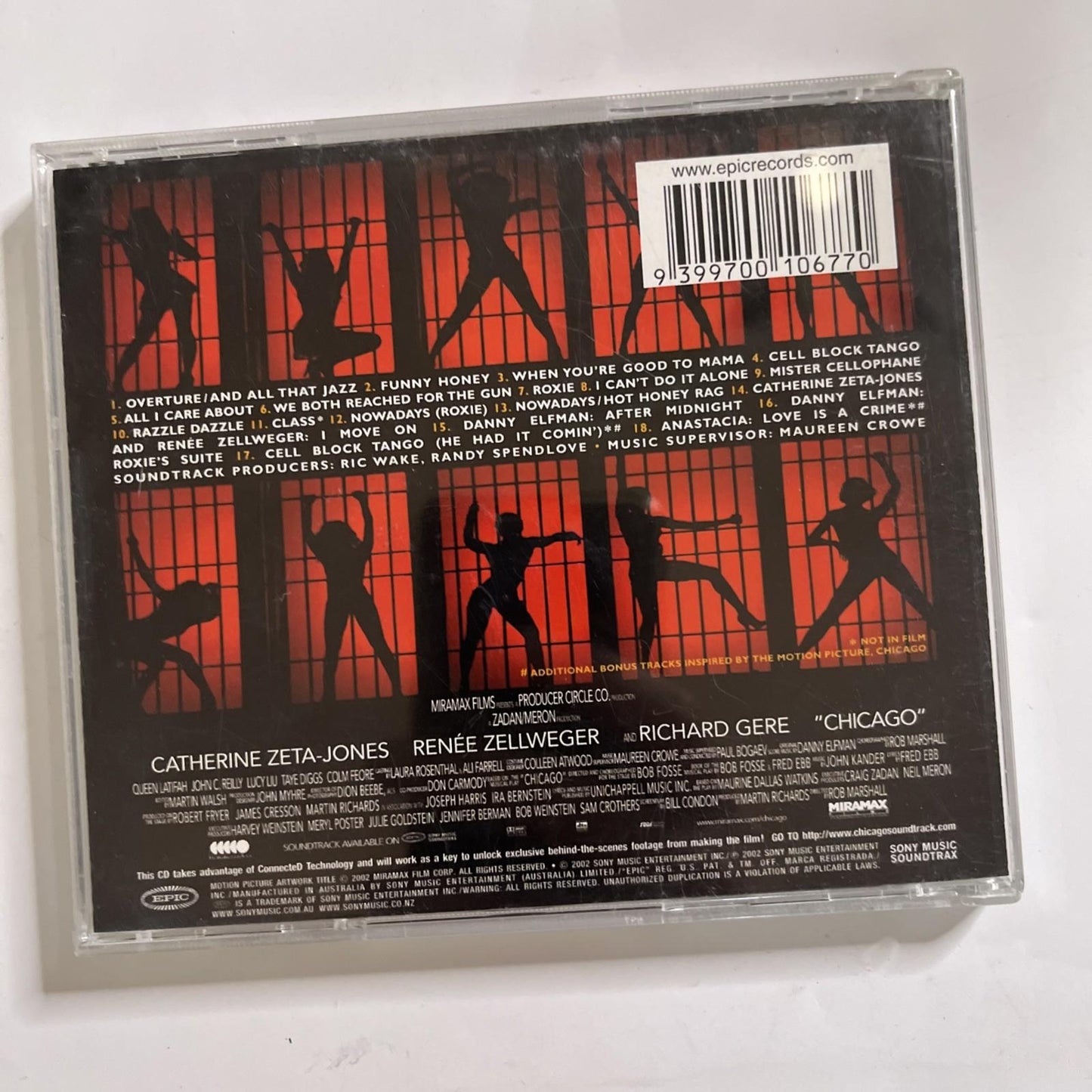 Chicago Soundtrack (Music From The Motion Picture) (CD, 2002)