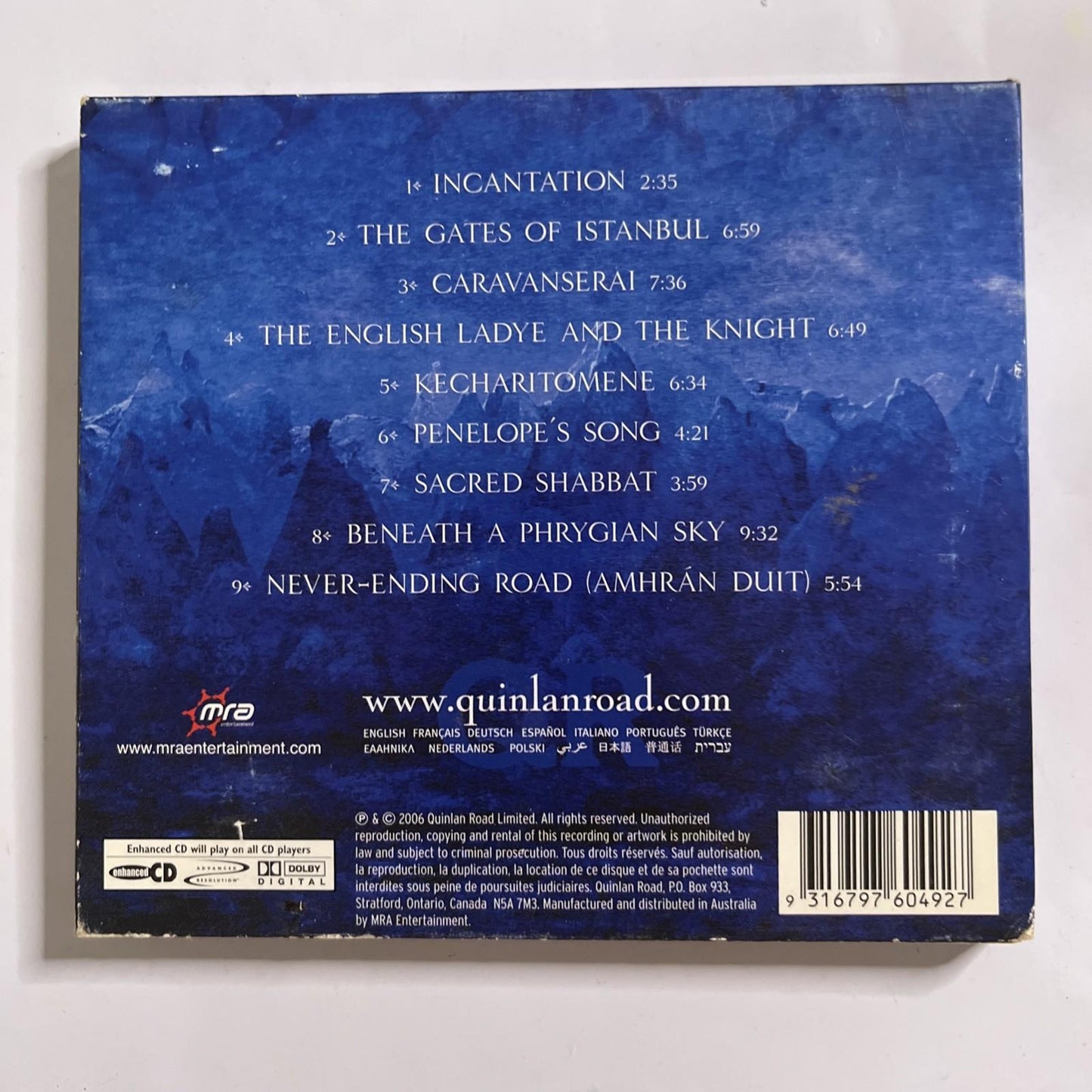 Loreena McKennitt – An Ancient Muse (CD, 2006) Australia Digipak MR60492