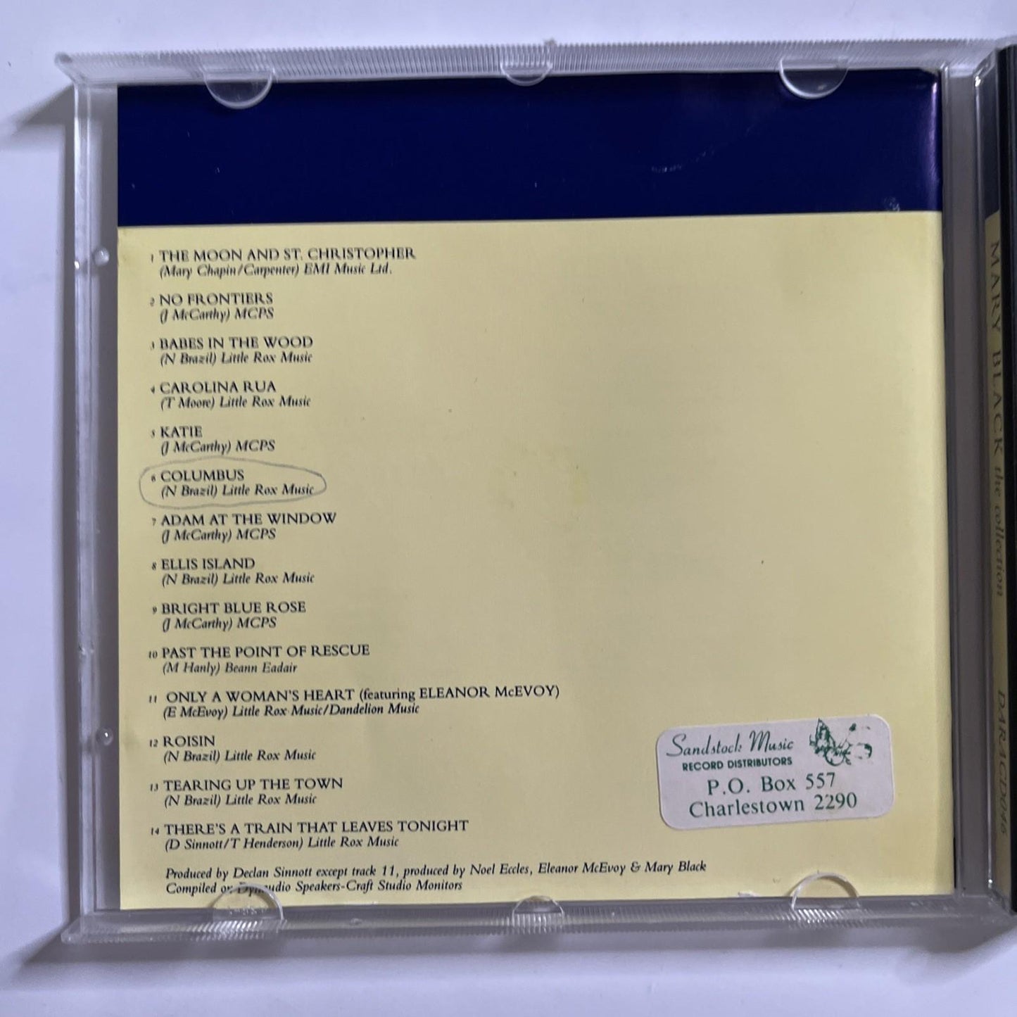 Mary Black – The Collection (CD, 1992) Ireland DARACD046