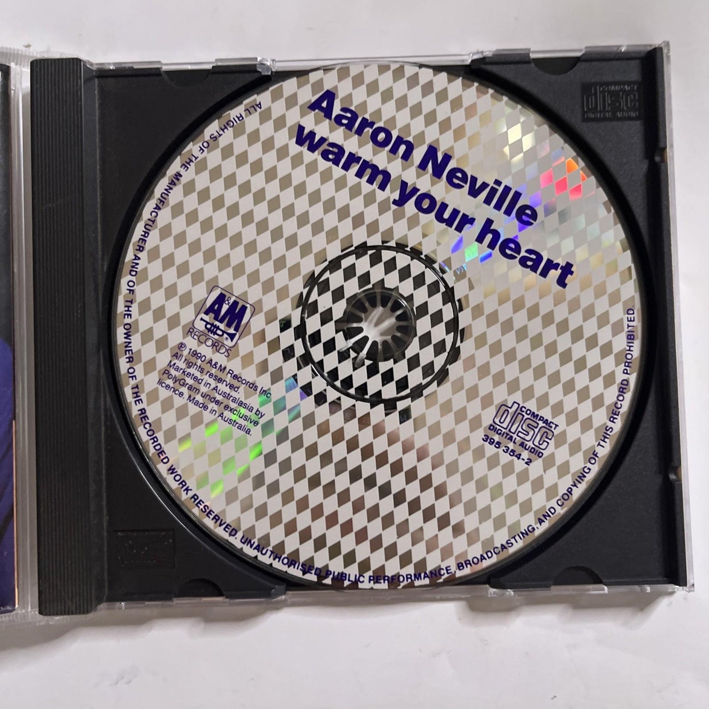 Aaron Neville – Warm Your Heart (CD, 1991) Australia 395 3542