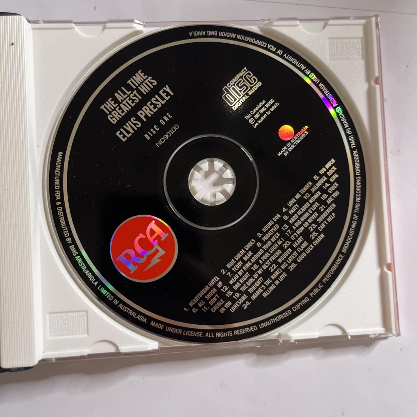 Elvis Presley – The All Time Greatest Hits (CD, 2-Disc) Australasia ND90100