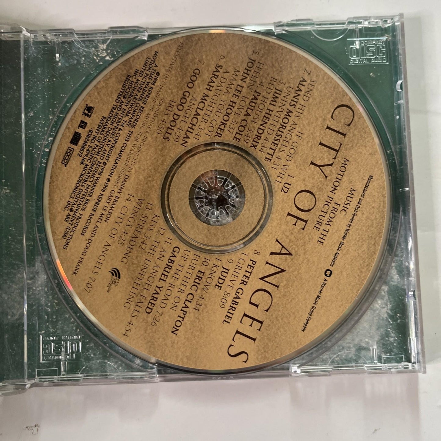 City Of Angels (Music From The Motion Picture) (CD, 1998) Australia 9362468672