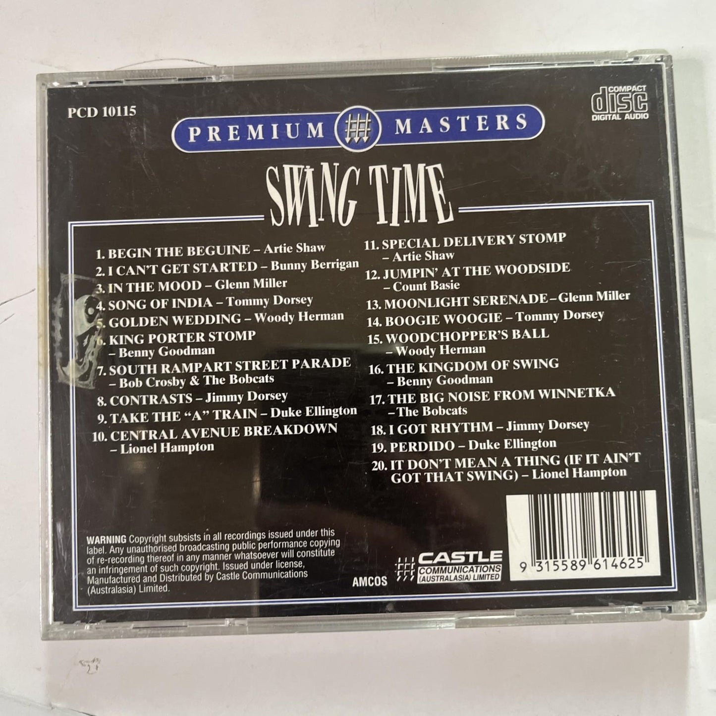Various – Swing Time (CD, 1994) Australia PCD 10115