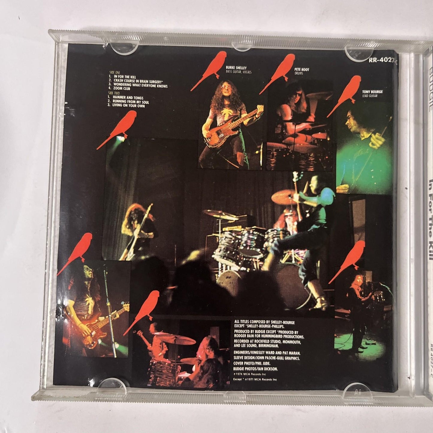 Budgie – In For The Kill (CD, 1989) Germany RR 4027-C