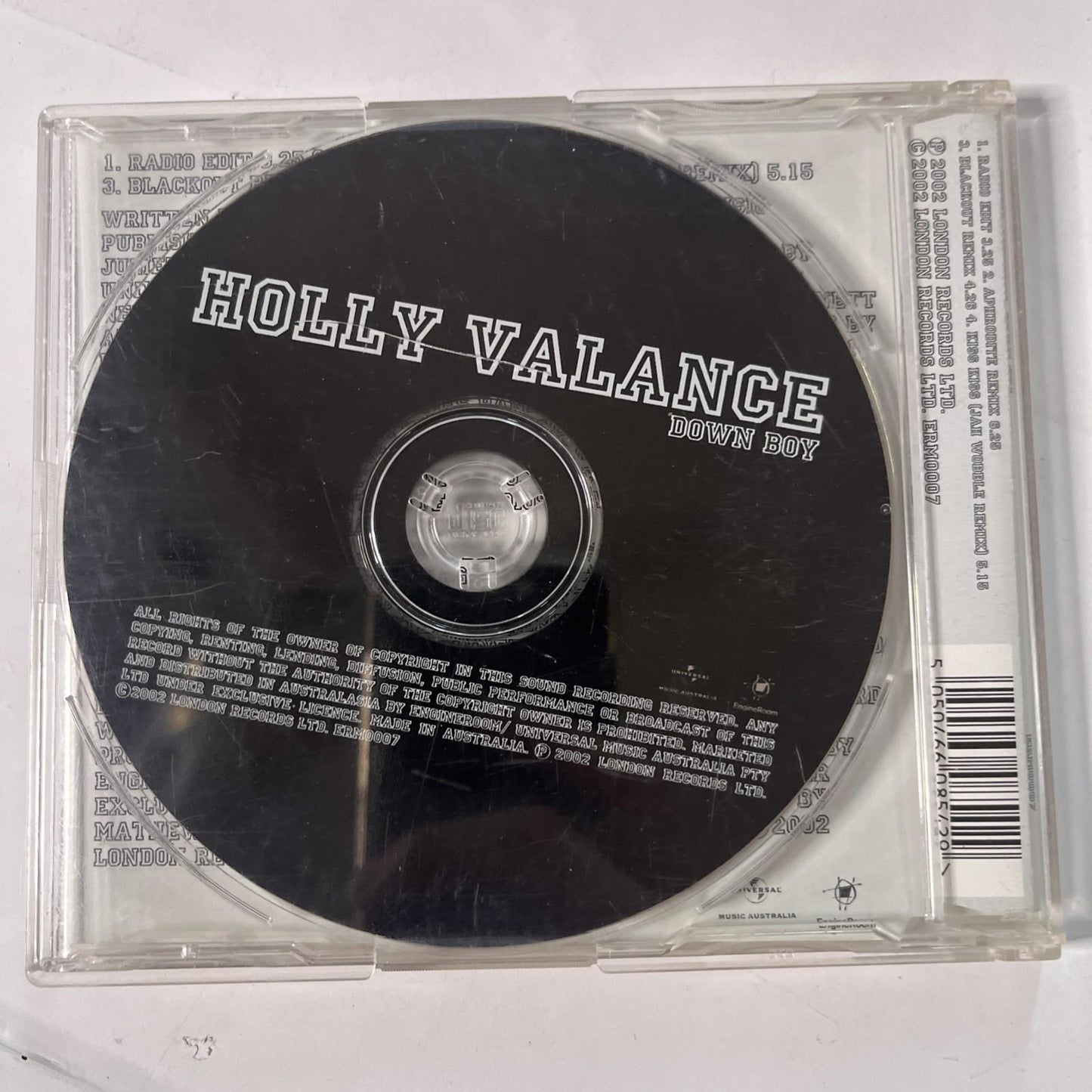 Holly Valance – Down Boy (CD, 2002) Australia ERM0007