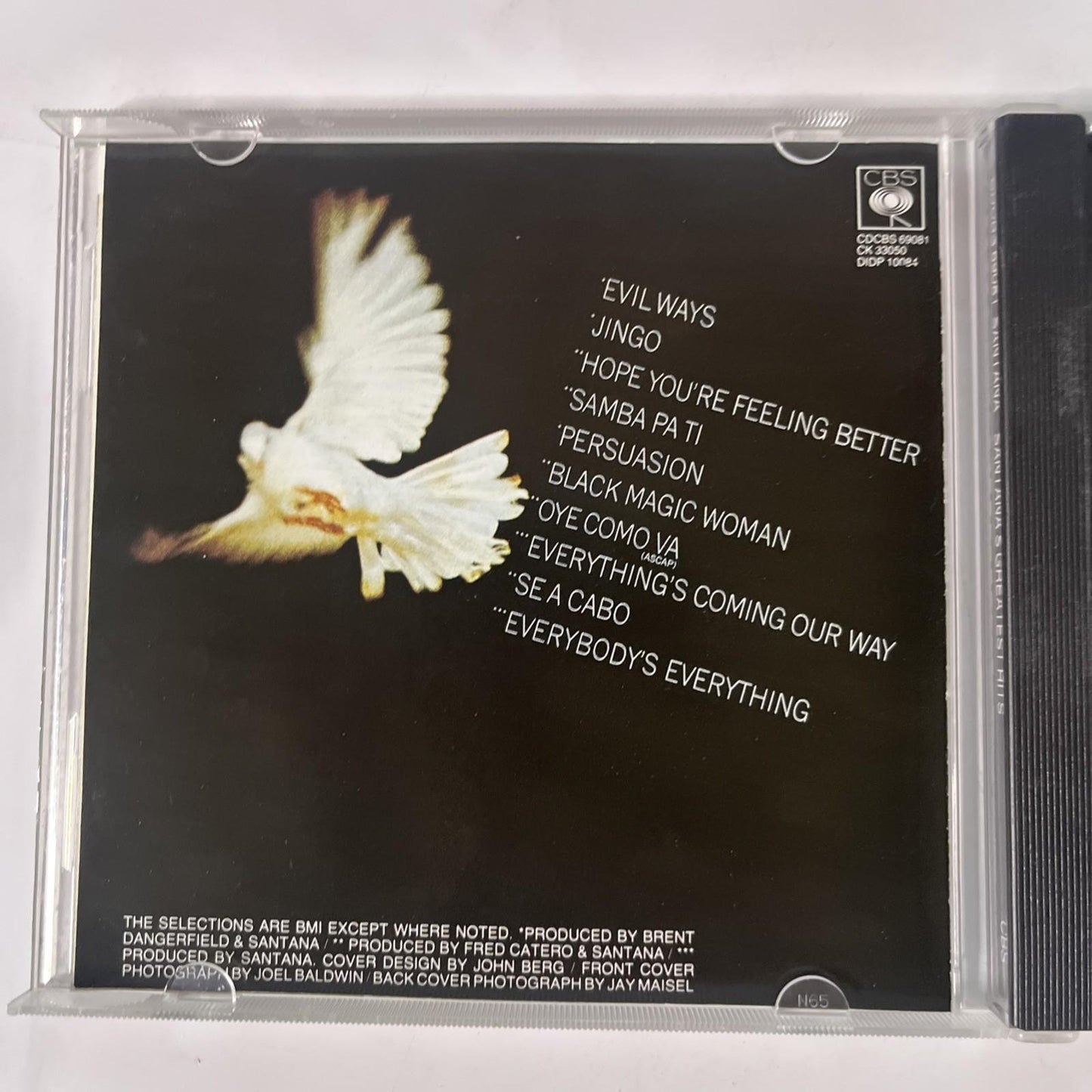 Santana – Santana's Greatest Hits (CD) Australia CDCBS 69081
