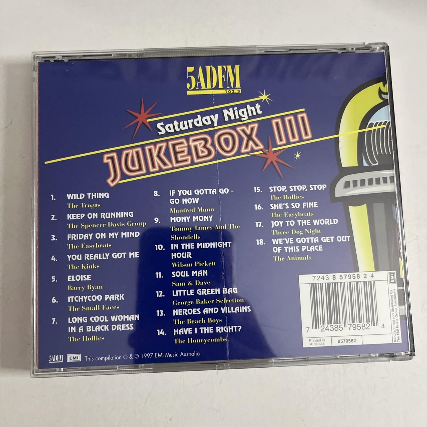 Various – 5AD-FM Saturday Night Jukebox III (CD, 1997) Australia 8579582