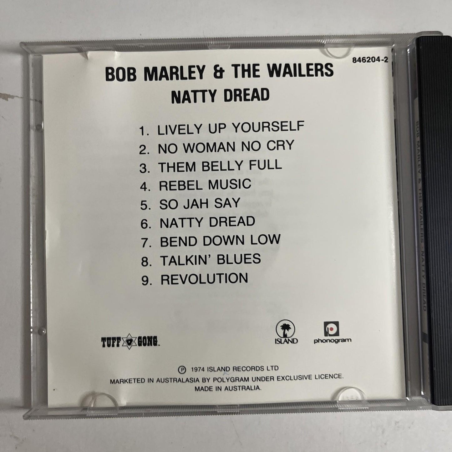 Bob Marley & The Wailers – Natty Dread (CD, 1990) Australia 846 204-2