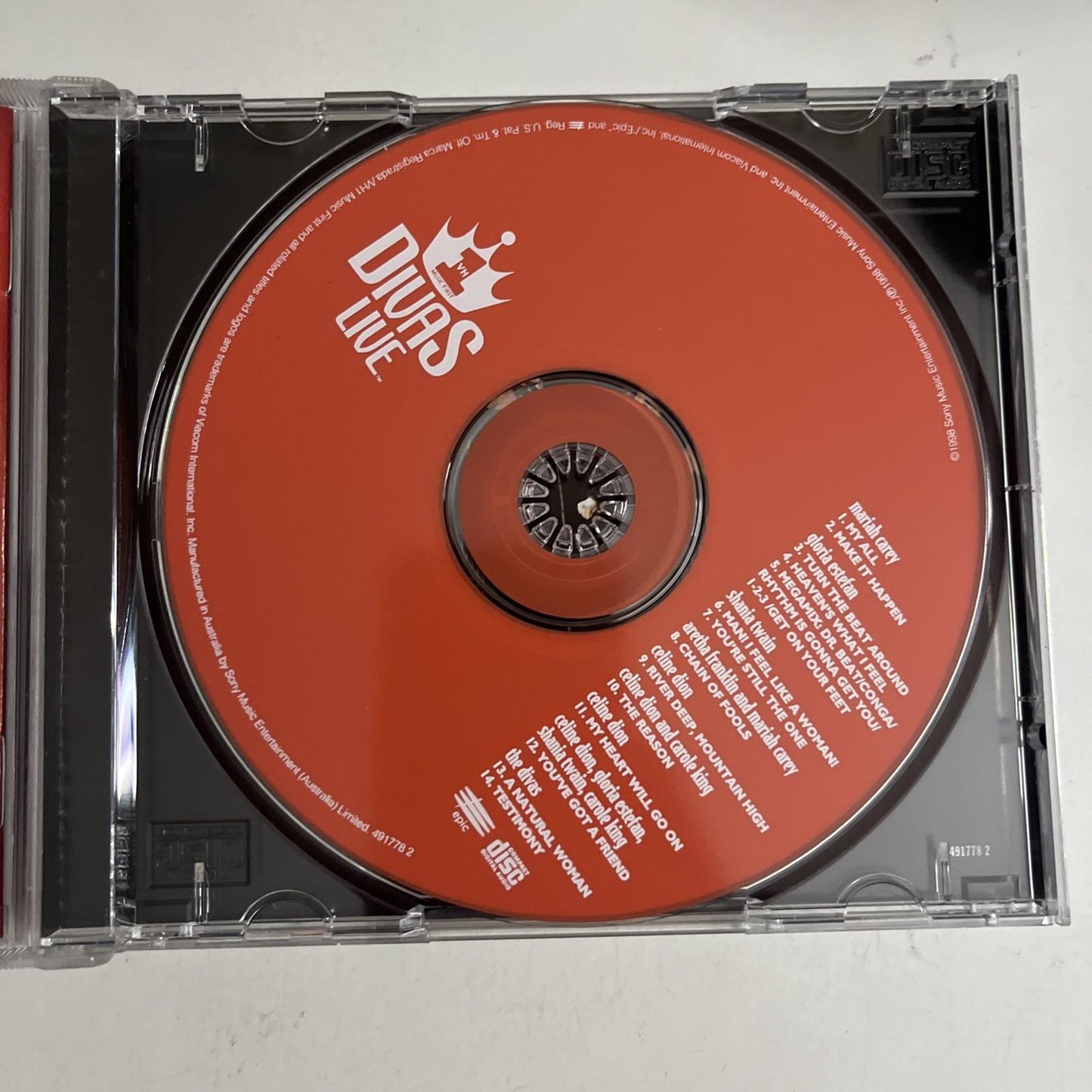 Divas – VH1 Divas Live (CD, 1998) Australia 491778 2