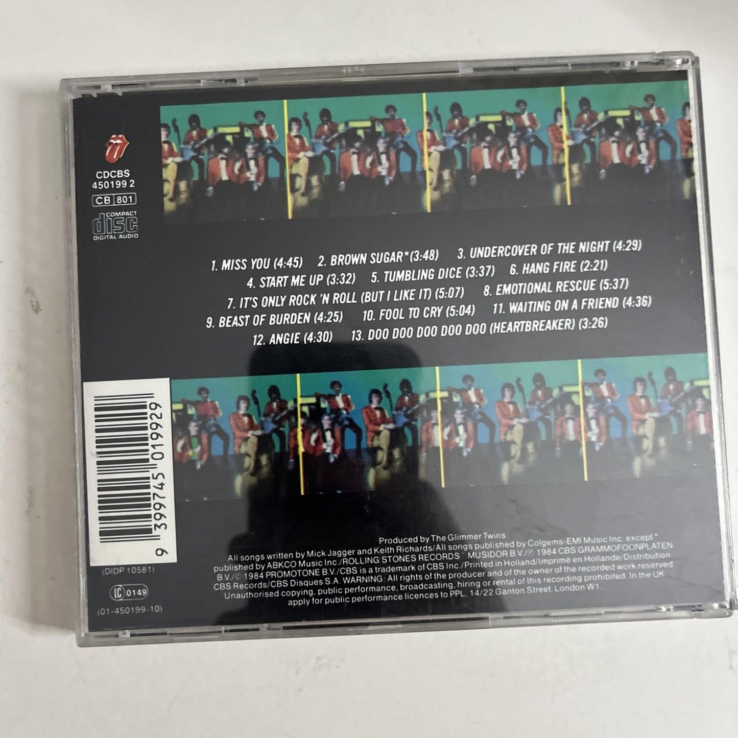 The Rolling Stones – Rewind  (CD, 1984) Australia CDCBS 450199 2