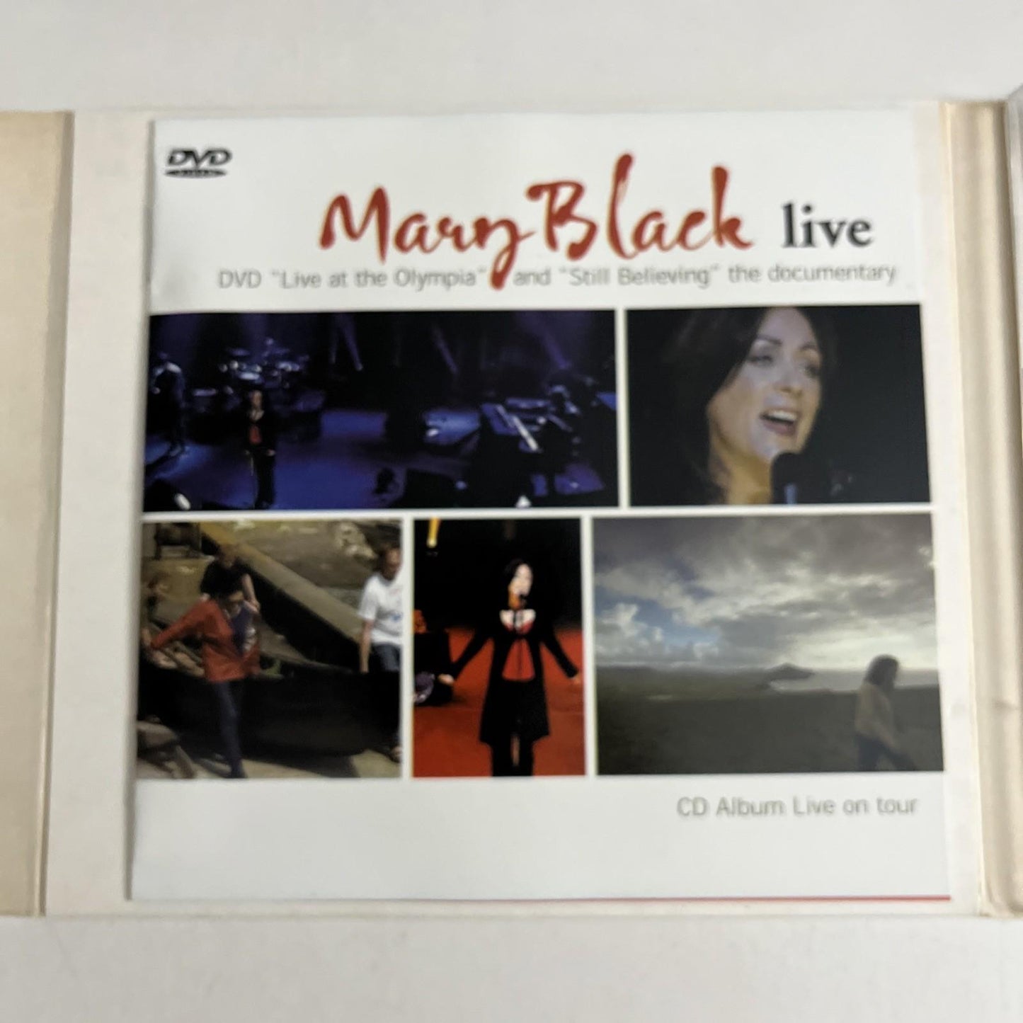 Mary Black – Live (CD + DVD, 2002, 2-Disc) Ireland Digipak Gatefold Torte CD 250