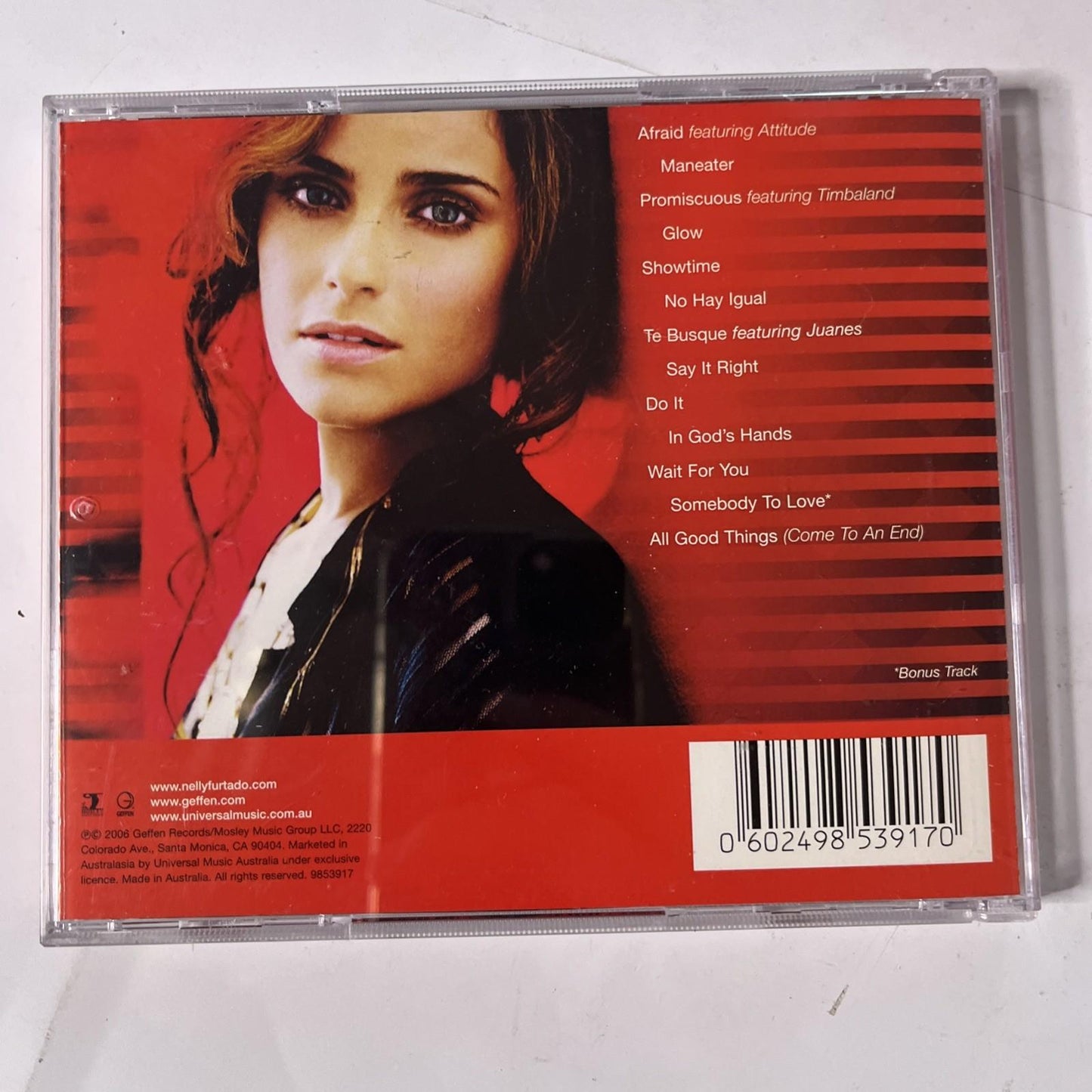 Nelly Furtado – Loose (CD, 2006) Australasia 9853917
