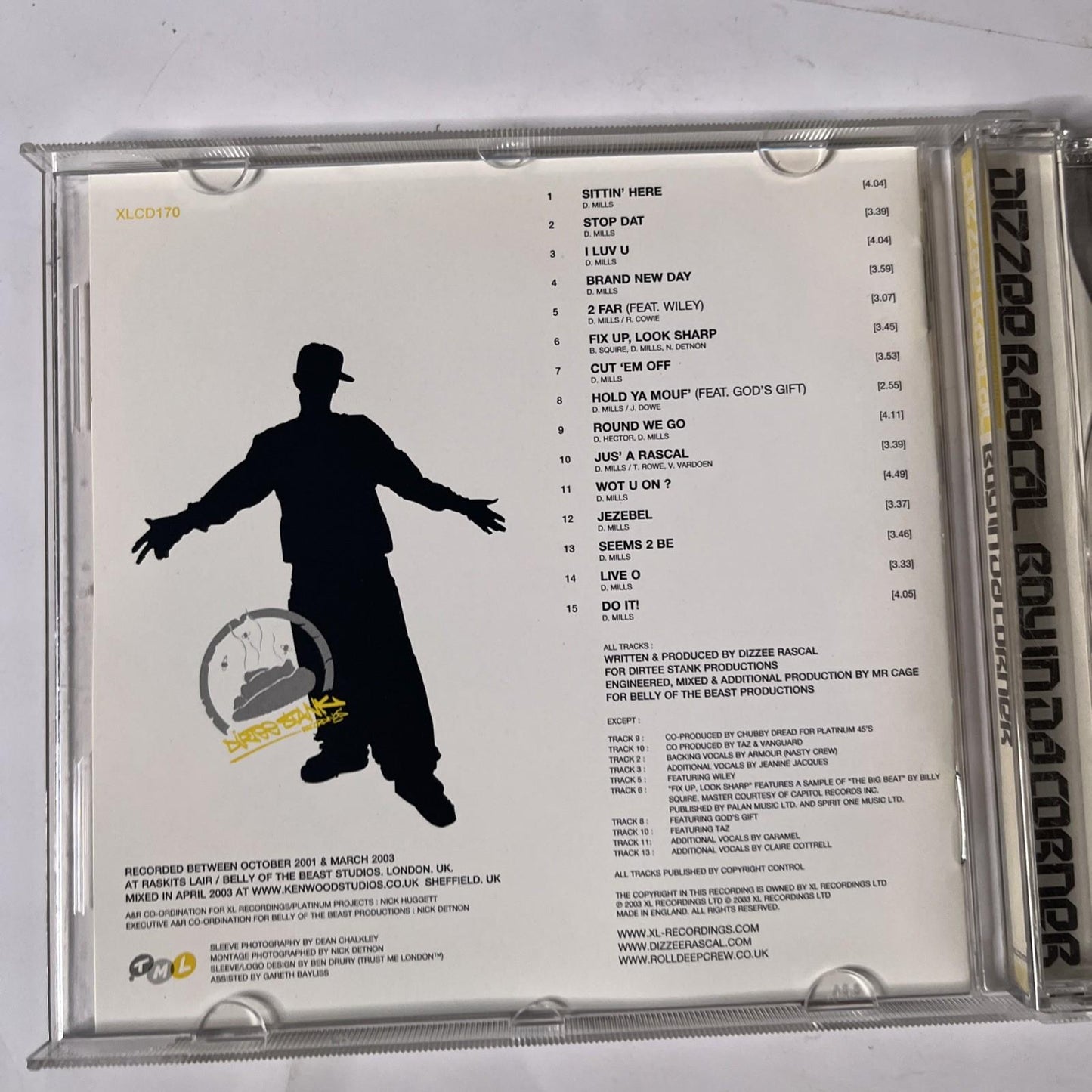 Dizzee Rascal – Boy In Da Corner (CD, 2003) UK XLCD170