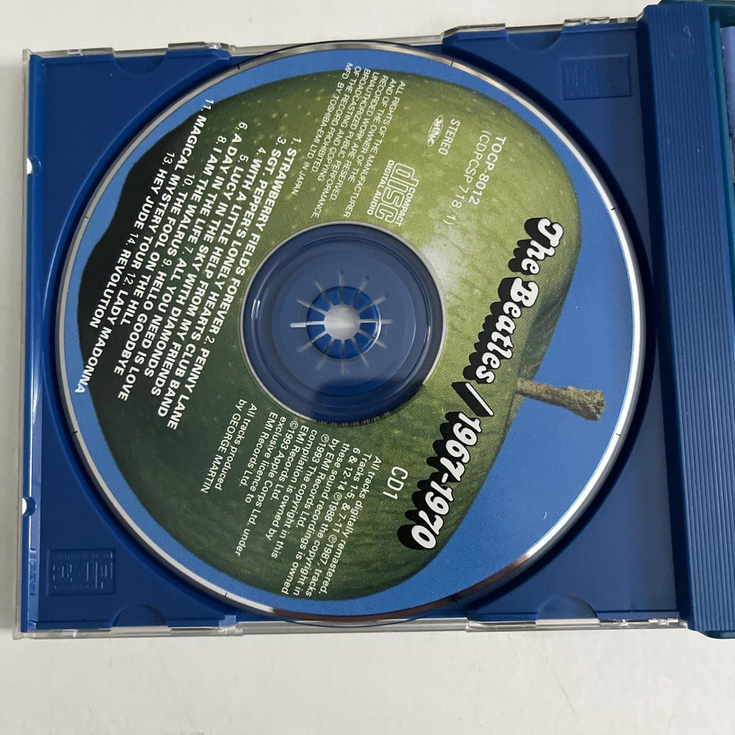 The Beatles – 1967-1970 (CD, 1993, 2-Disc) Japan TOCP-8012-13