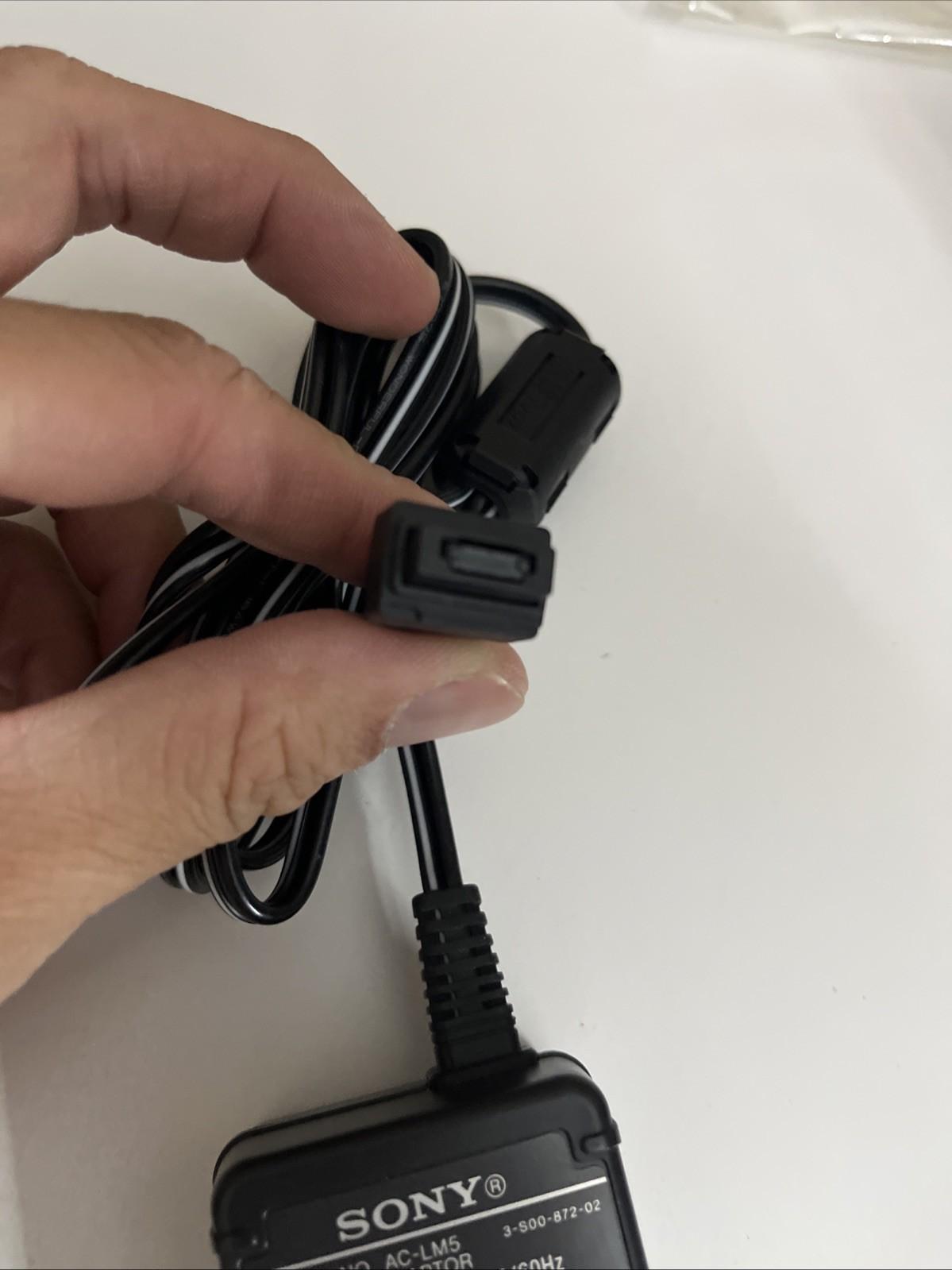 Genuine Sony AC-LM5 Power Supply Charger  For Sony Cybershot Handycam