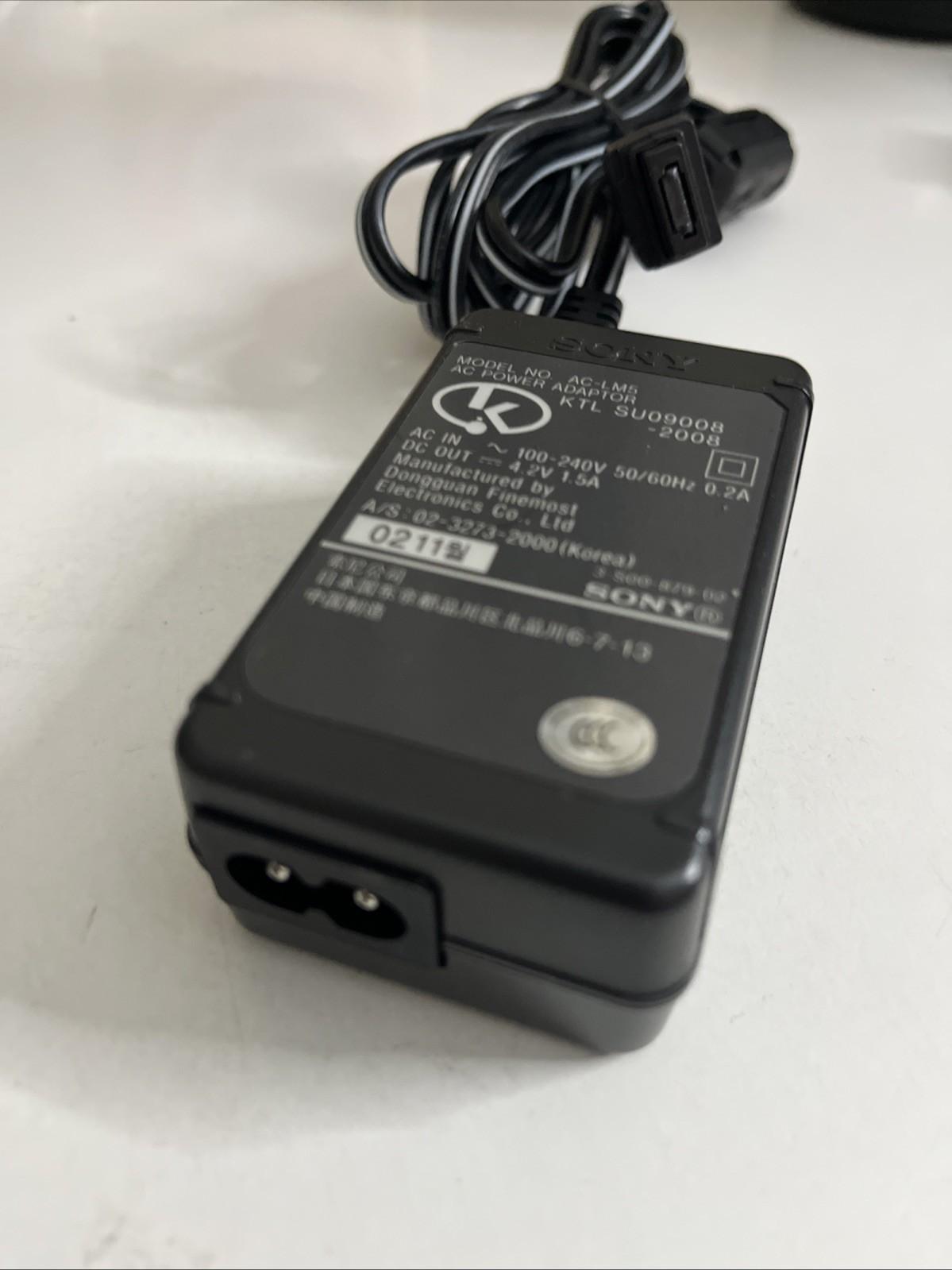 Genuine Sony AC-LM5 Power Supply Charger  For Sony Cybershot Handycam
