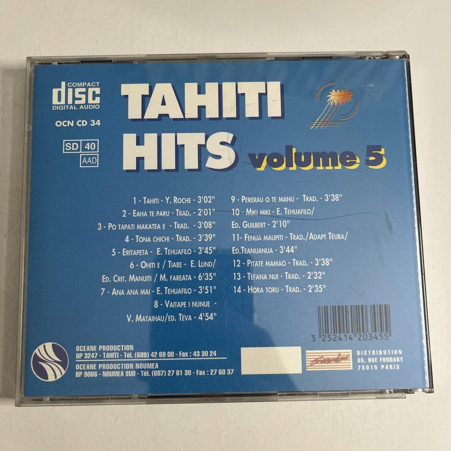 Various – Tahiti Hits Volume 5 (CD) OCN CD 34
