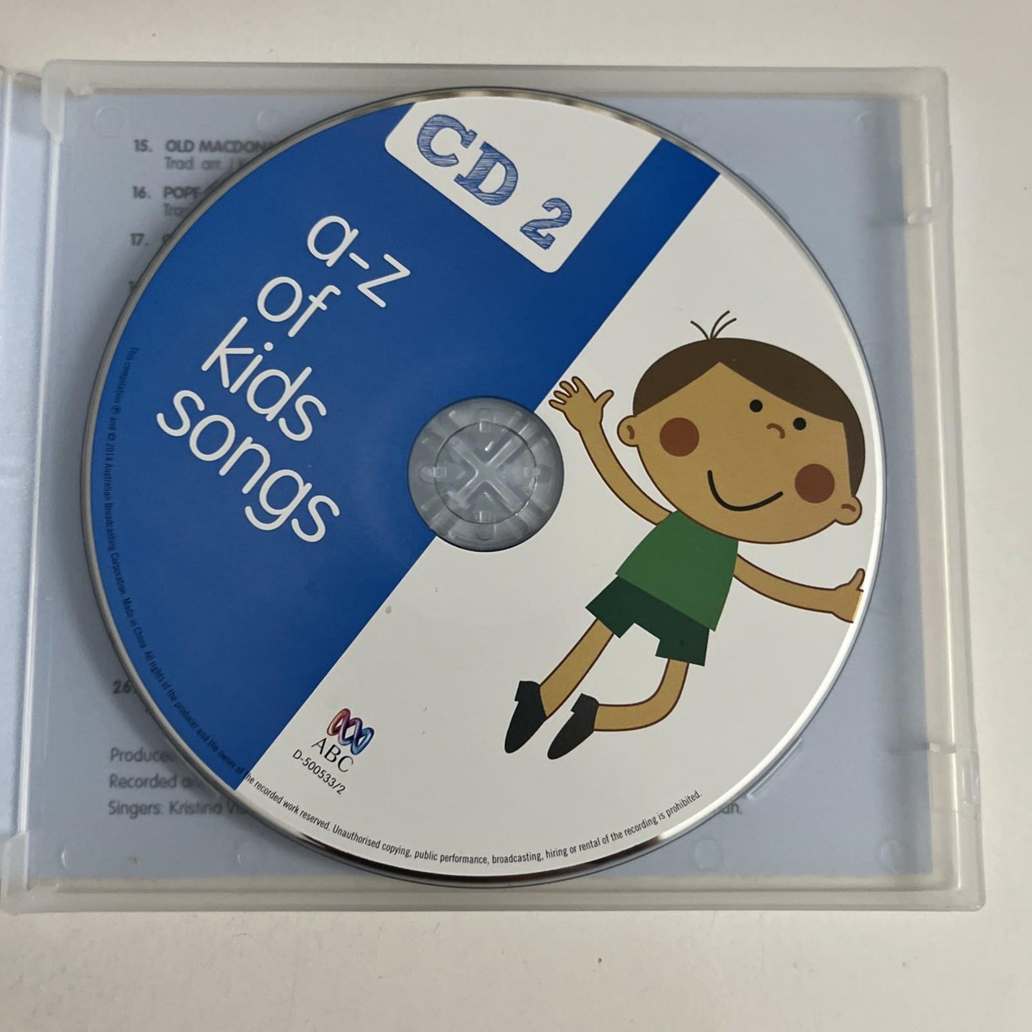 ABC Kids Music - A-Z Of Kids Songs (CD, 2014) D-500533/2