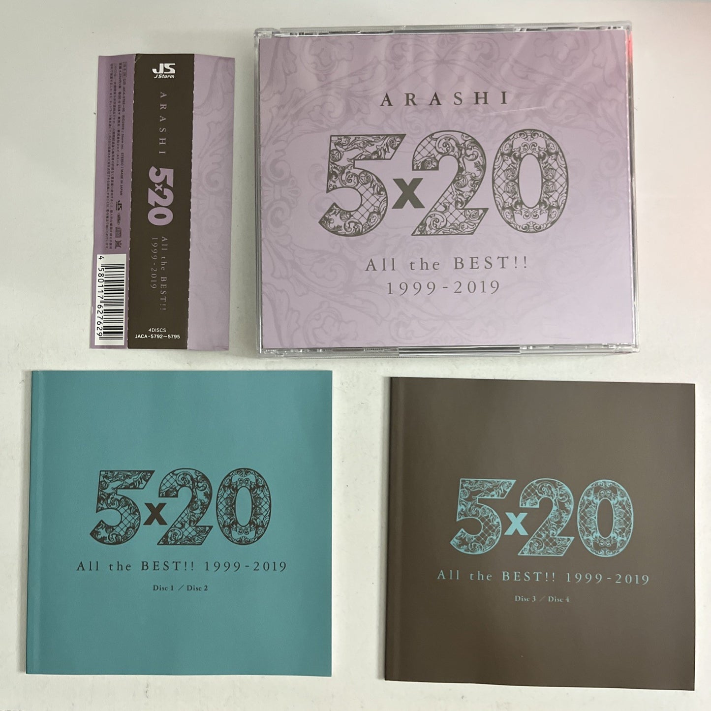Arashi – 5x20 All The Best!! 1999-2019 (CD, 2019, 4-Disc) Japan Obi