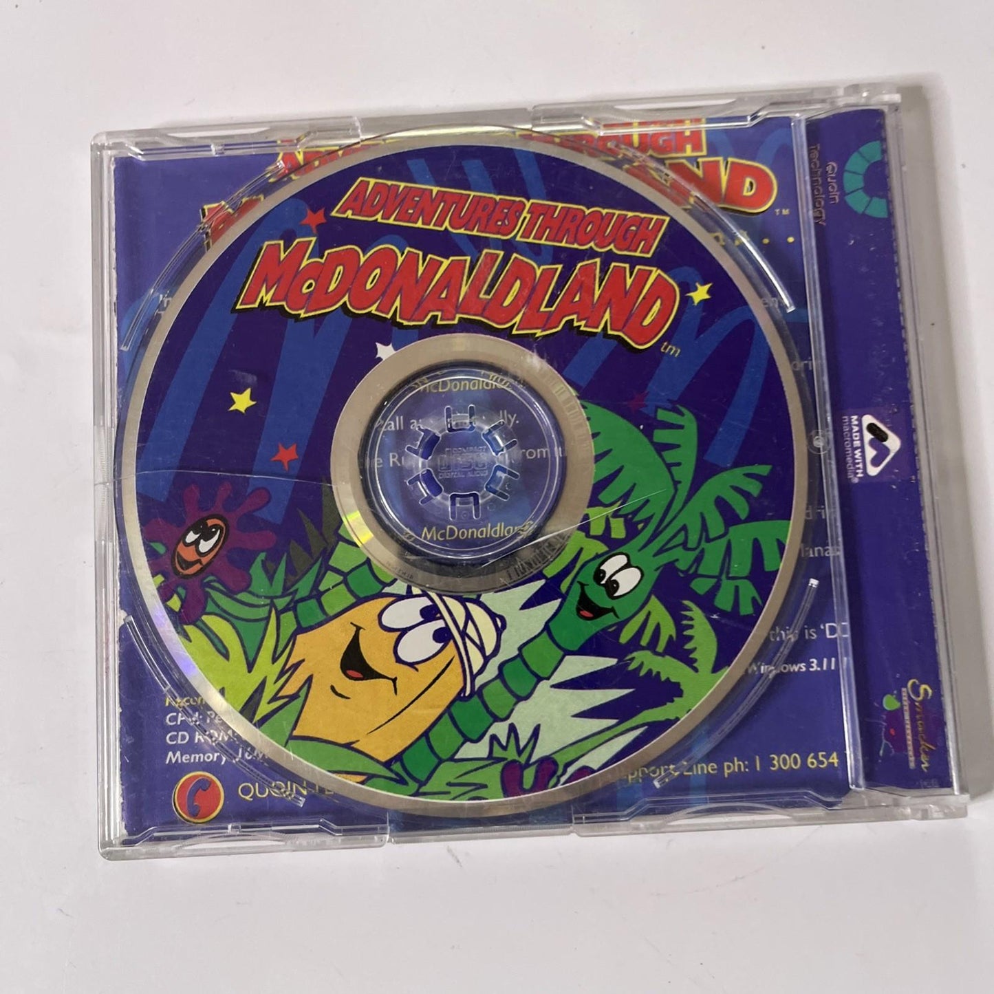 Adventures Through McDonaldland PC CD-ROM 1998 Windows 95 McDonald's Australia