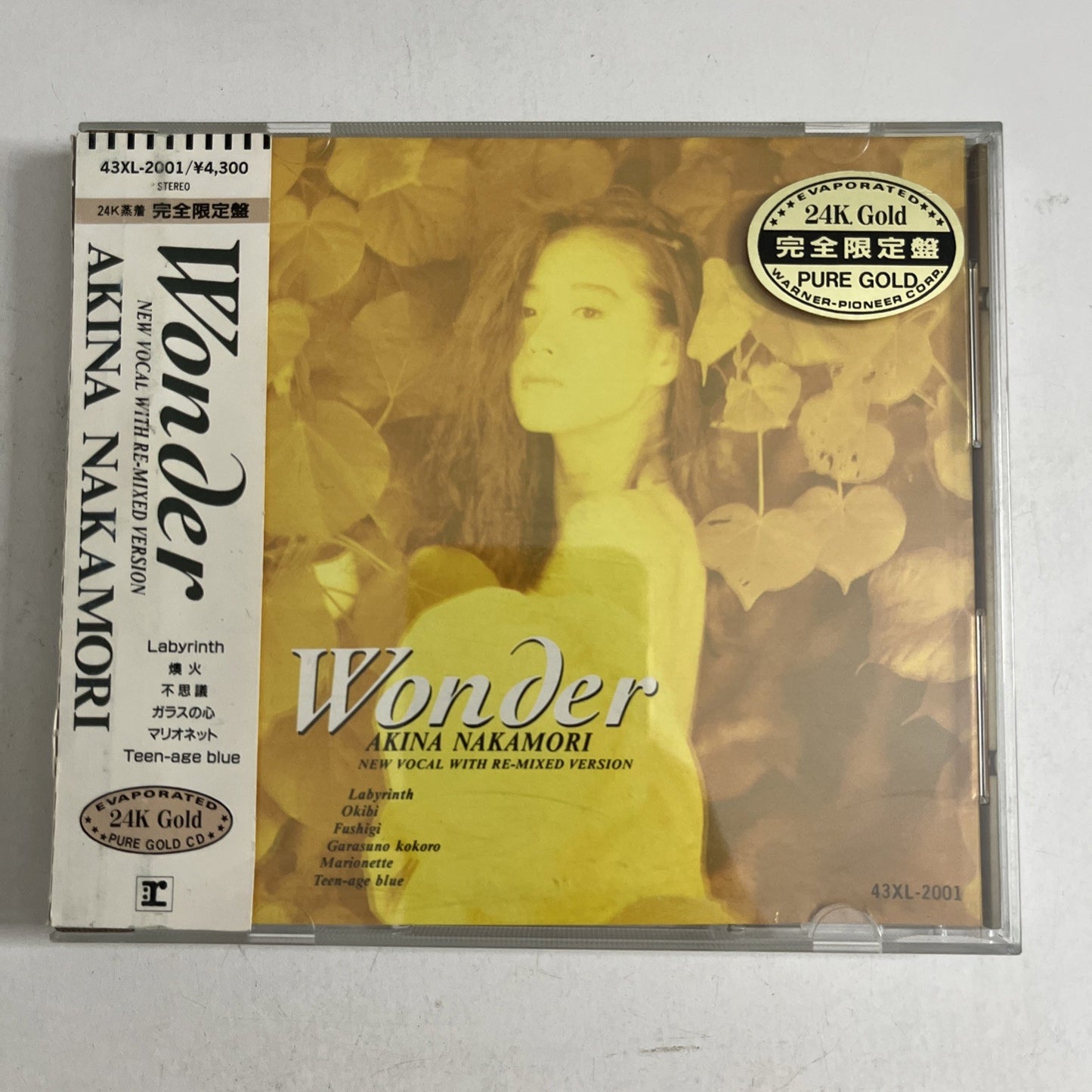 Akina Nakamori – Wonder (CD, 1988) Japan Limited Edition, Obi 24K Gold 43XL-2001
