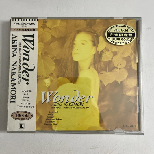 Akina Nakamori – Wonder (CD, 1988) Japan Limited Edition, Obi 24K Gold 43XL-2001