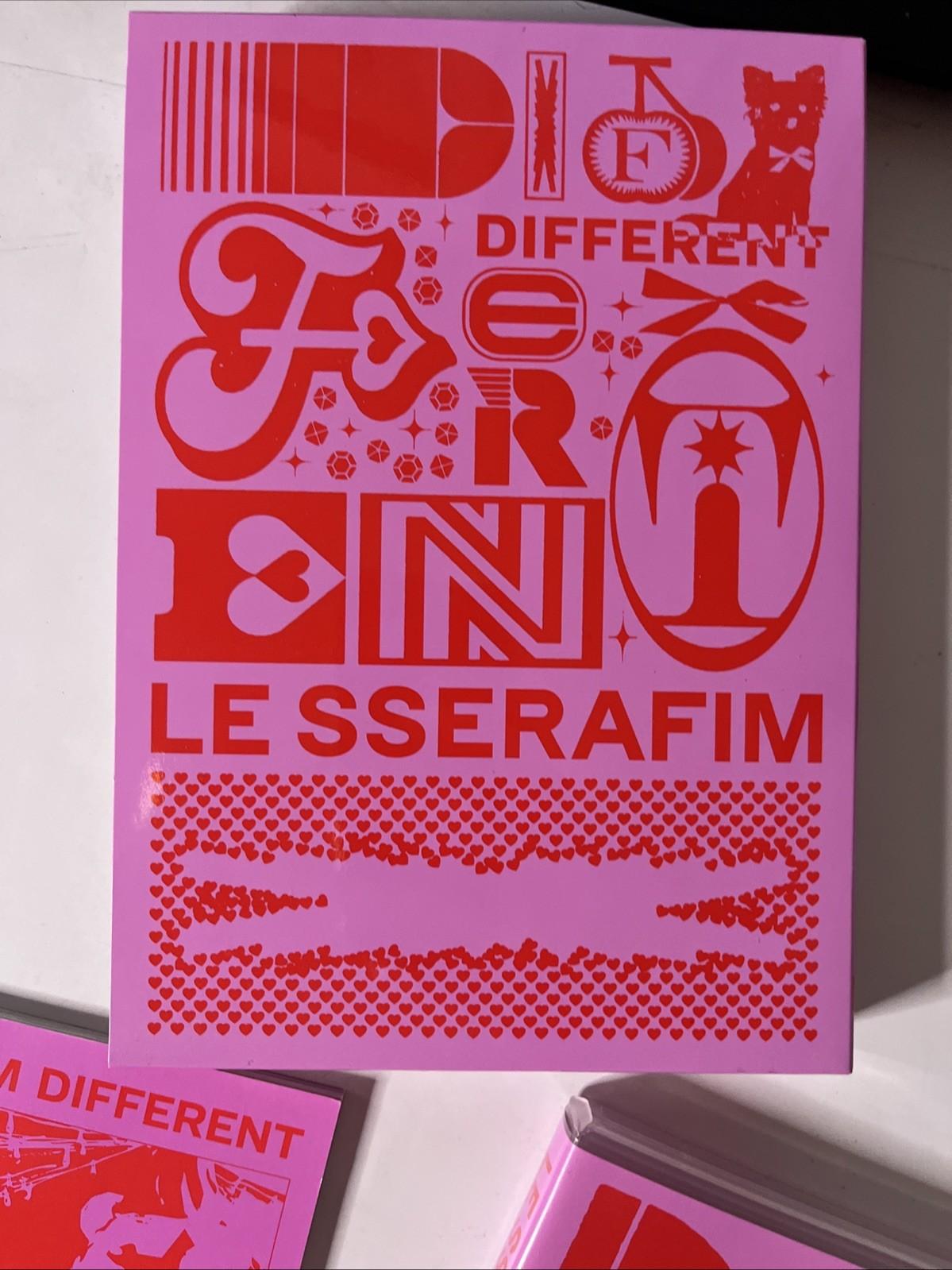Le Sserafim - Different (CD, 2025) Photobook NOSTALGIC YLANG Edition Japan