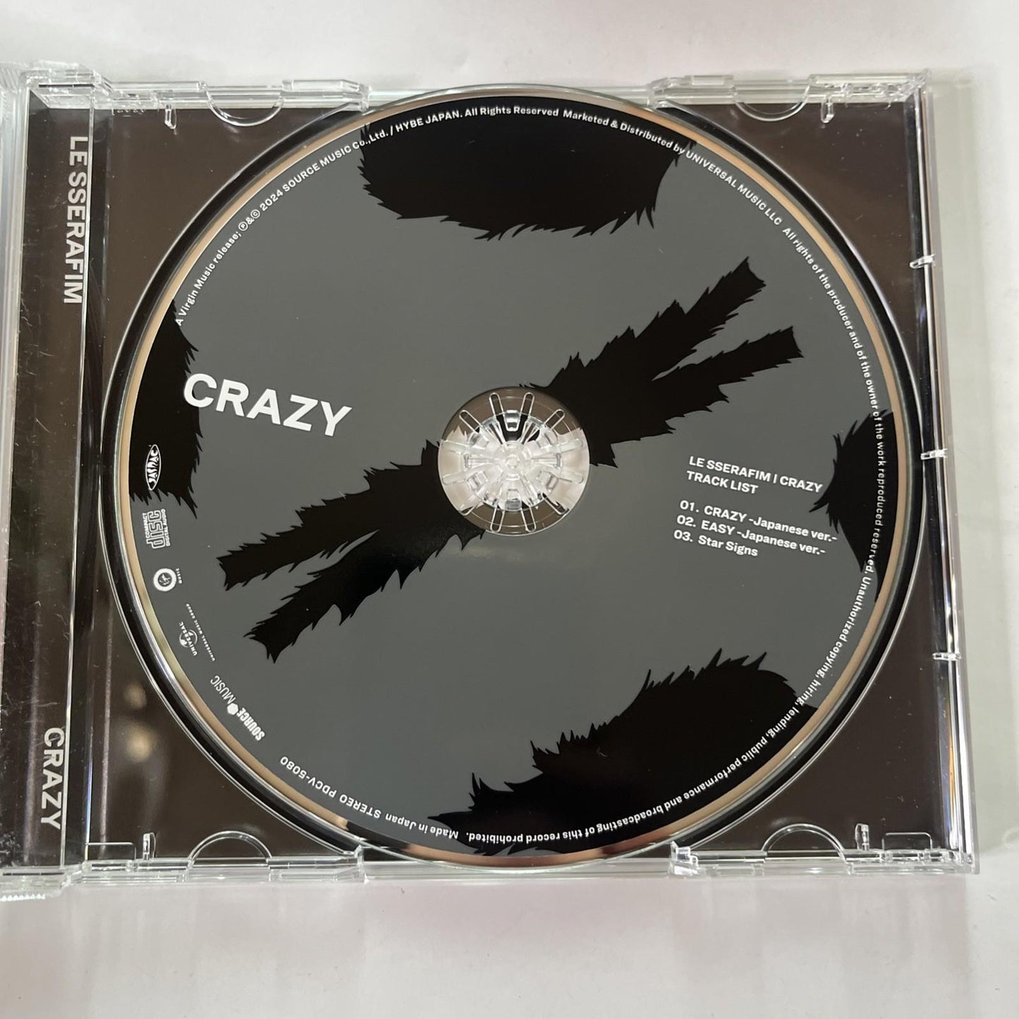 Le Sserafim – Crazy (CD, 2024) Japan K-Pop PDCV-5080