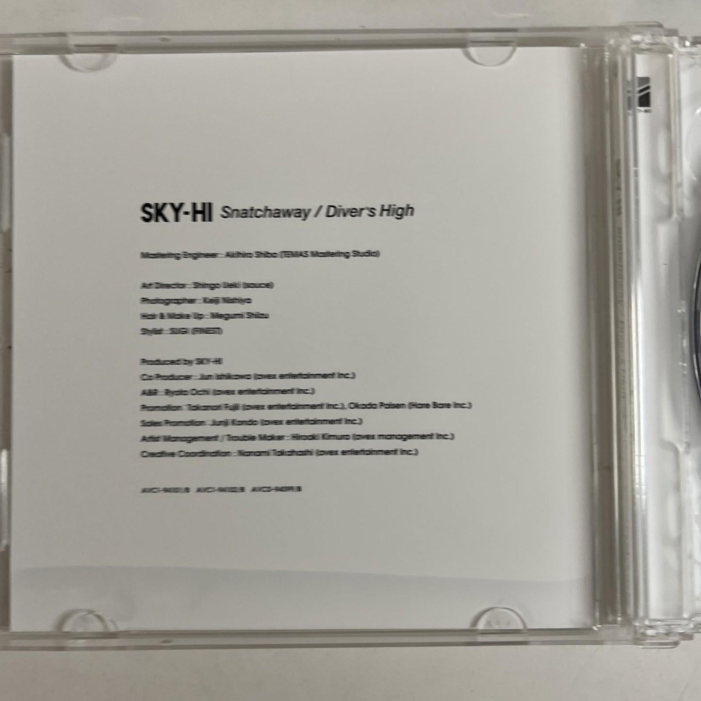 SKY-HI - Snatchaway / Divers High (CD + DVD, 2018, 3-Disc) Japan