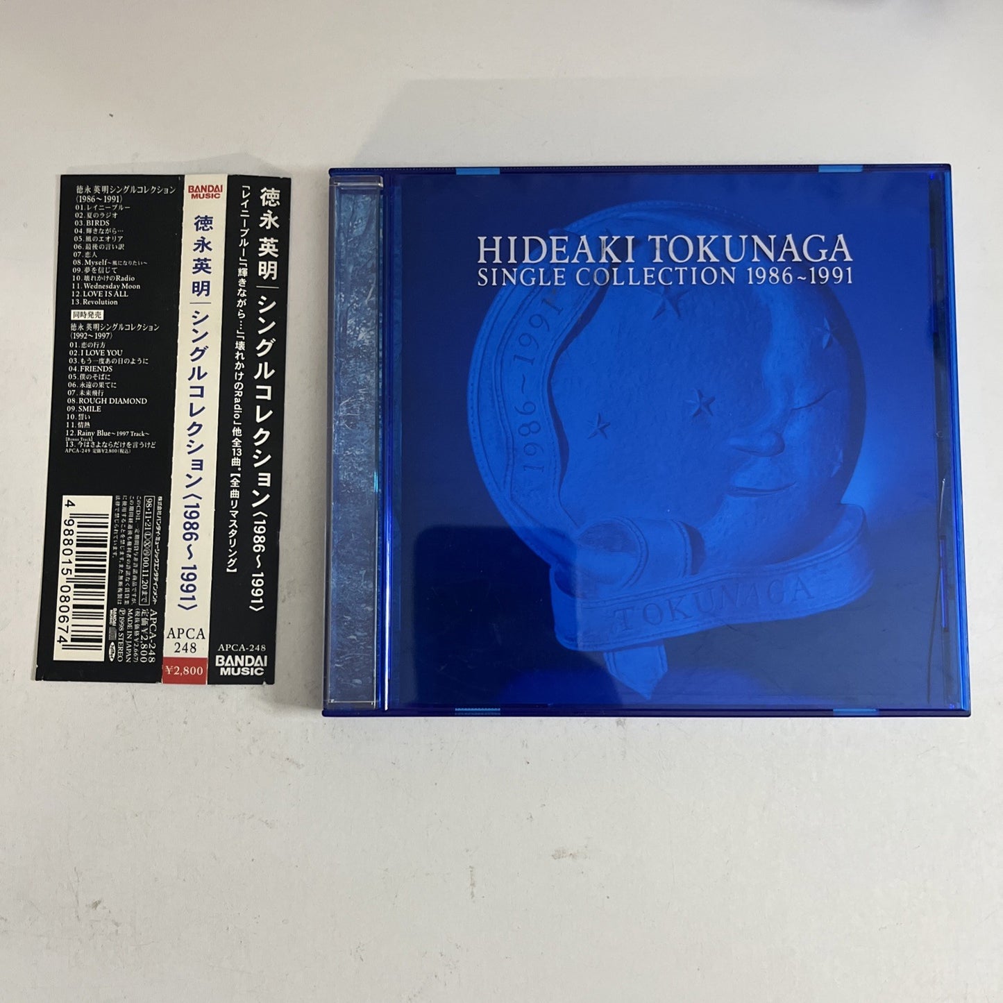 Hideaki Tokunaga - Single Collection 1986-1991 (CD, 1998) Japan Obi Album