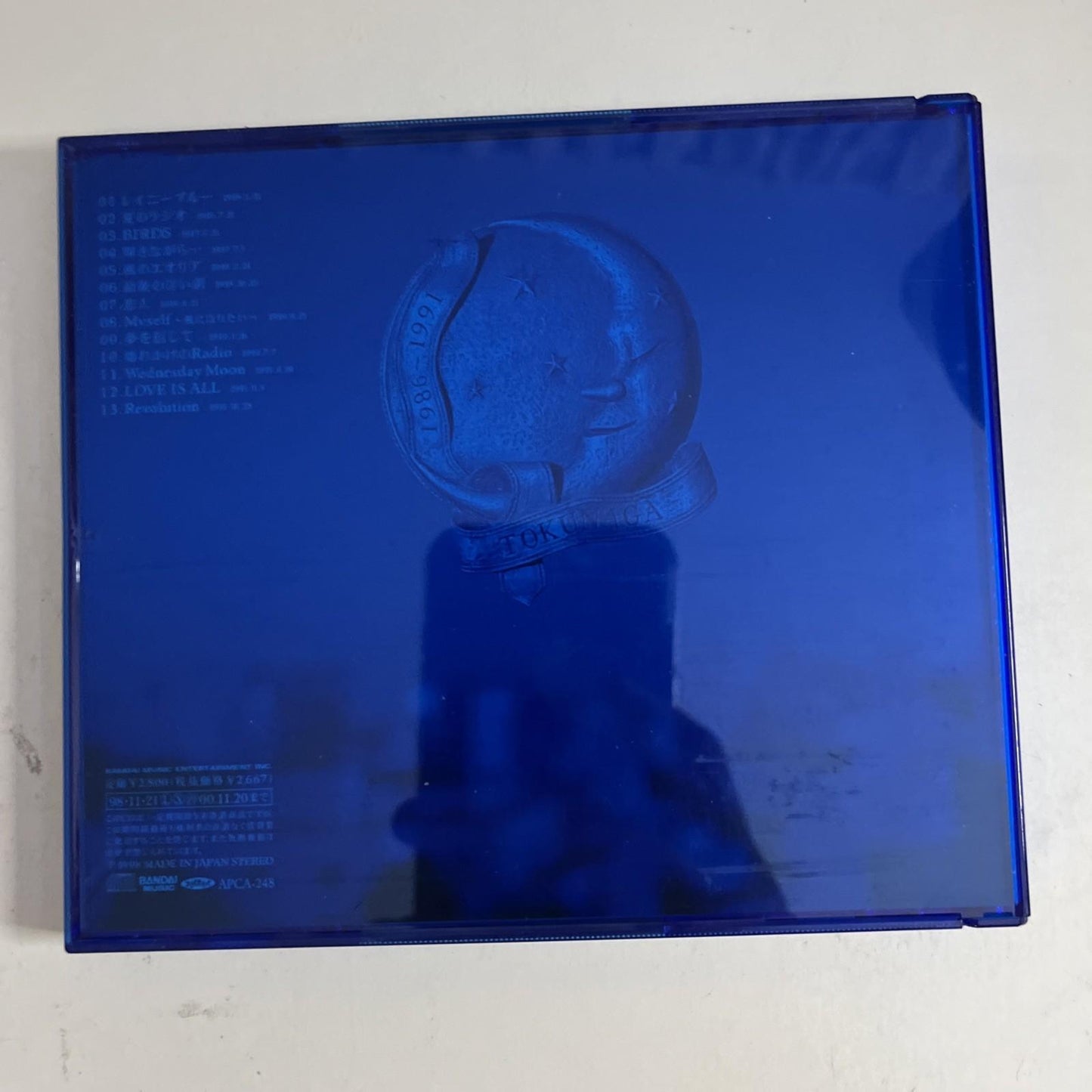 Hideaki Tokunaga - Single Collection 1986-1991 (CD, 1998) Japan Obi Album