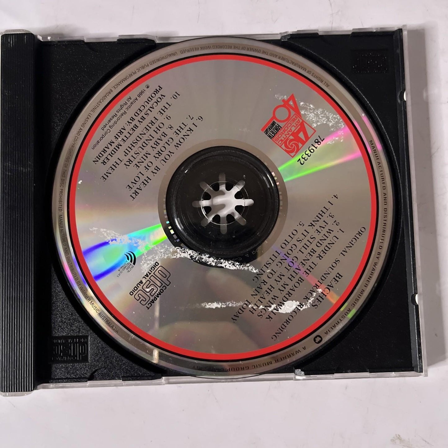 Bette Midler – Beaches (Original Soundtrack Recording) (CD, 1988)