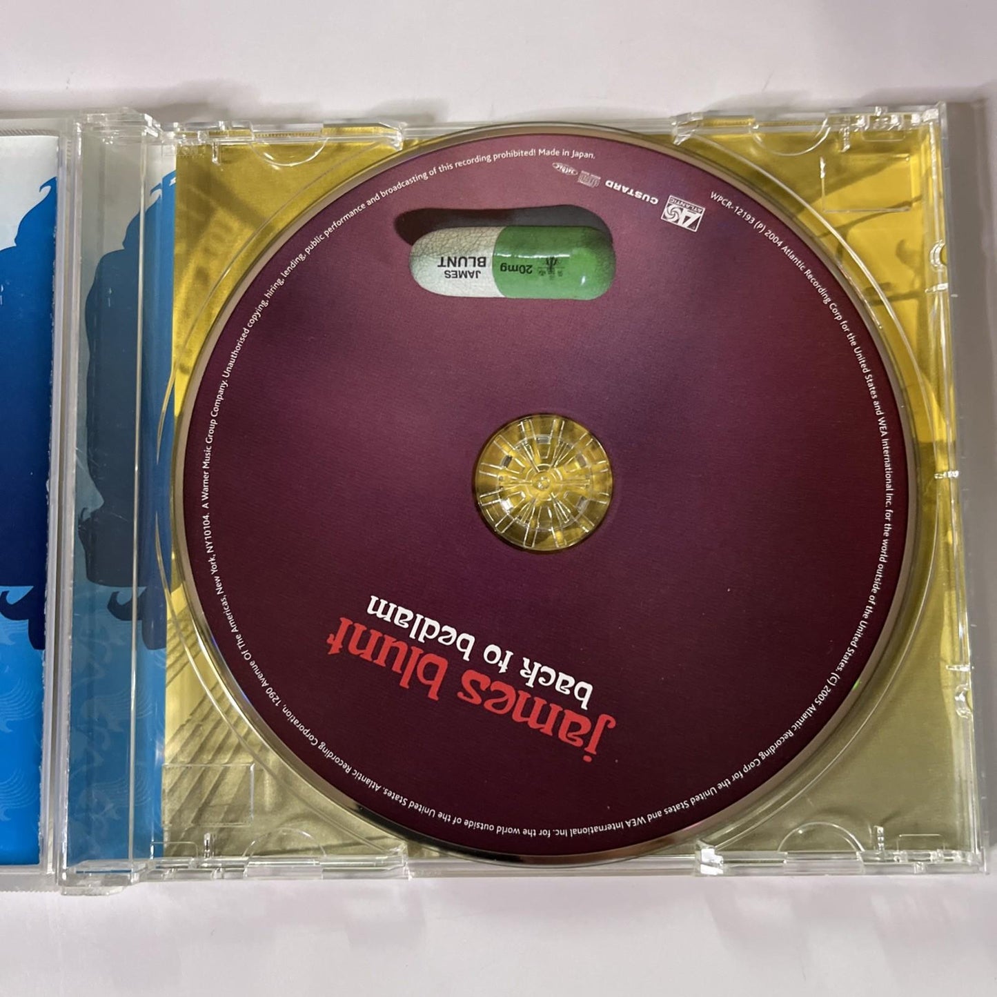 James Blunt – Back To Bedlam (CD, 2005) Japan Obi, Bonus Track WPCR-12193