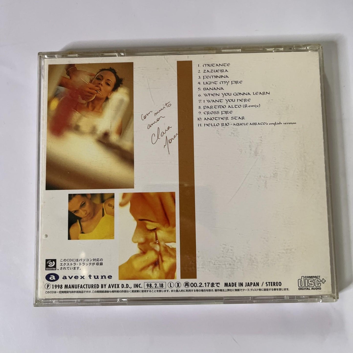 Clara Moreno – Mutante (CD, 1998) Japan Obi AVCT-10001