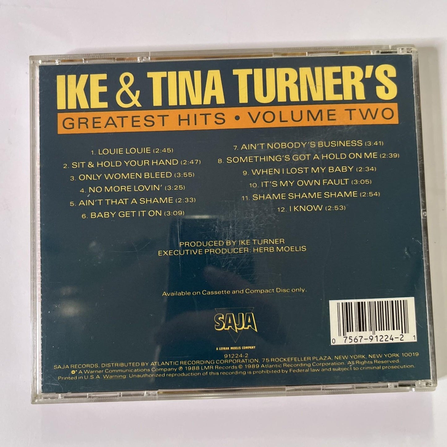 Ike & Tina Turner – Greatest Hits - Volume Two (CD, 1989) US 7 91224-2