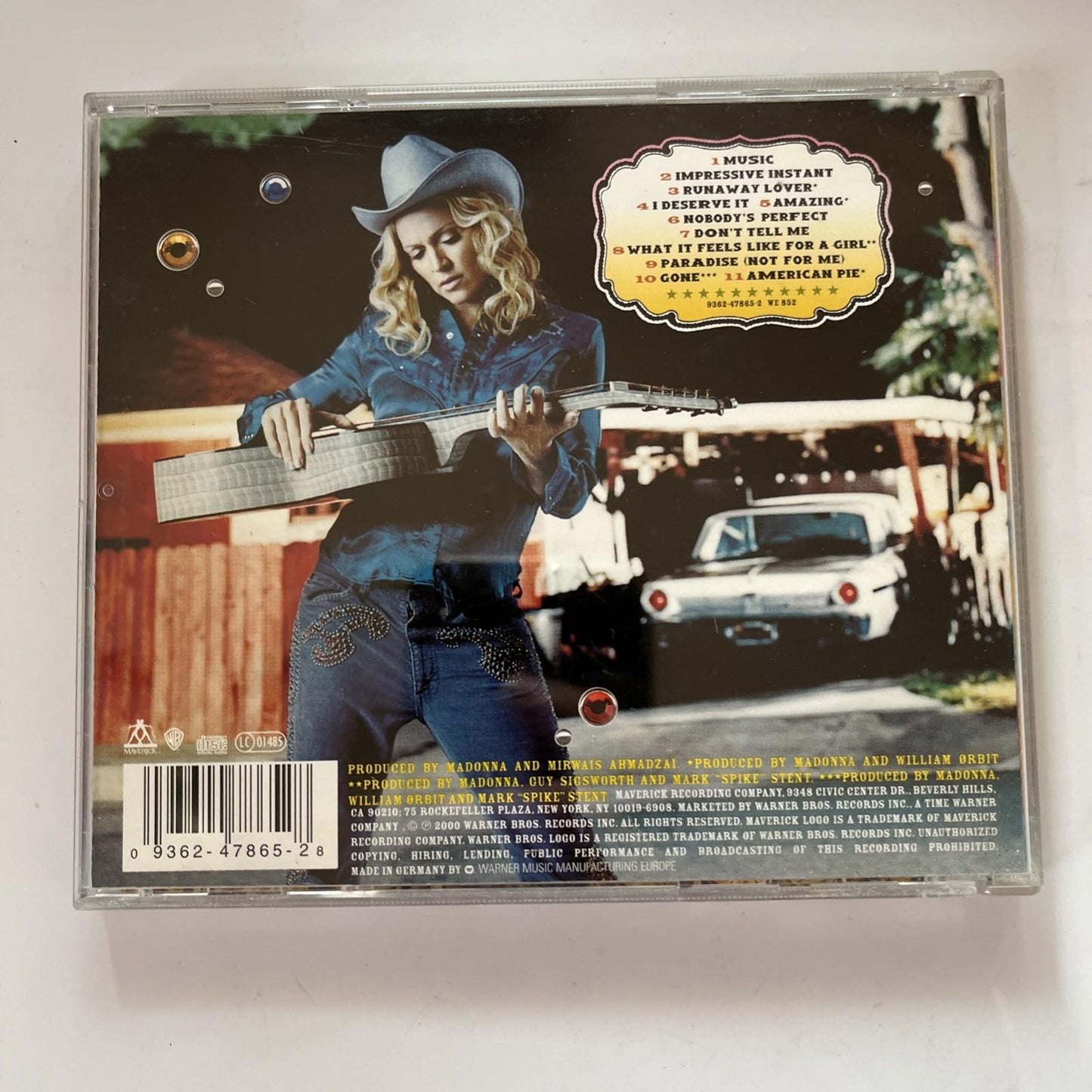 Madonna – Music (CD, 2000) Europe 9362-47865-2