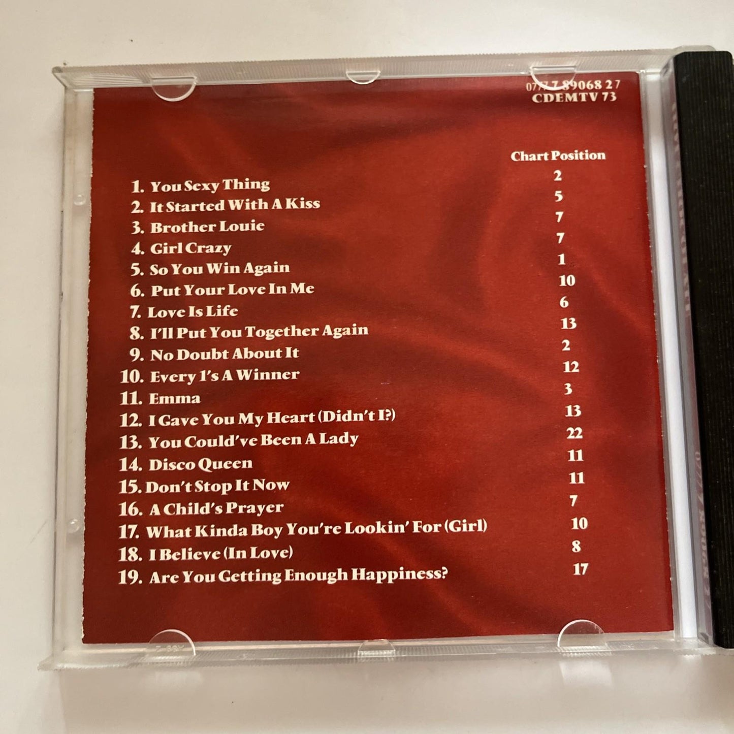 Hot Chocolate – Their Greatest Hits (CD, 1993) Europe 0777 7 89068 2 7