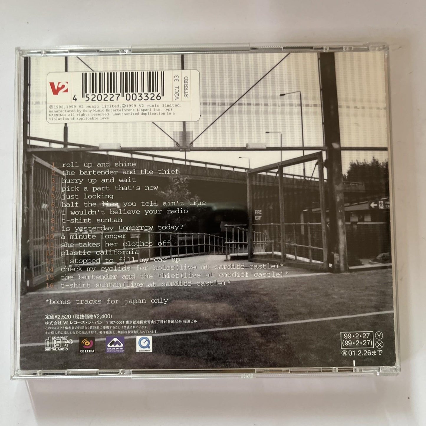 Stereophonics – Performance And Cocktails (CD, 1999) Japan Obi, Bonus Track